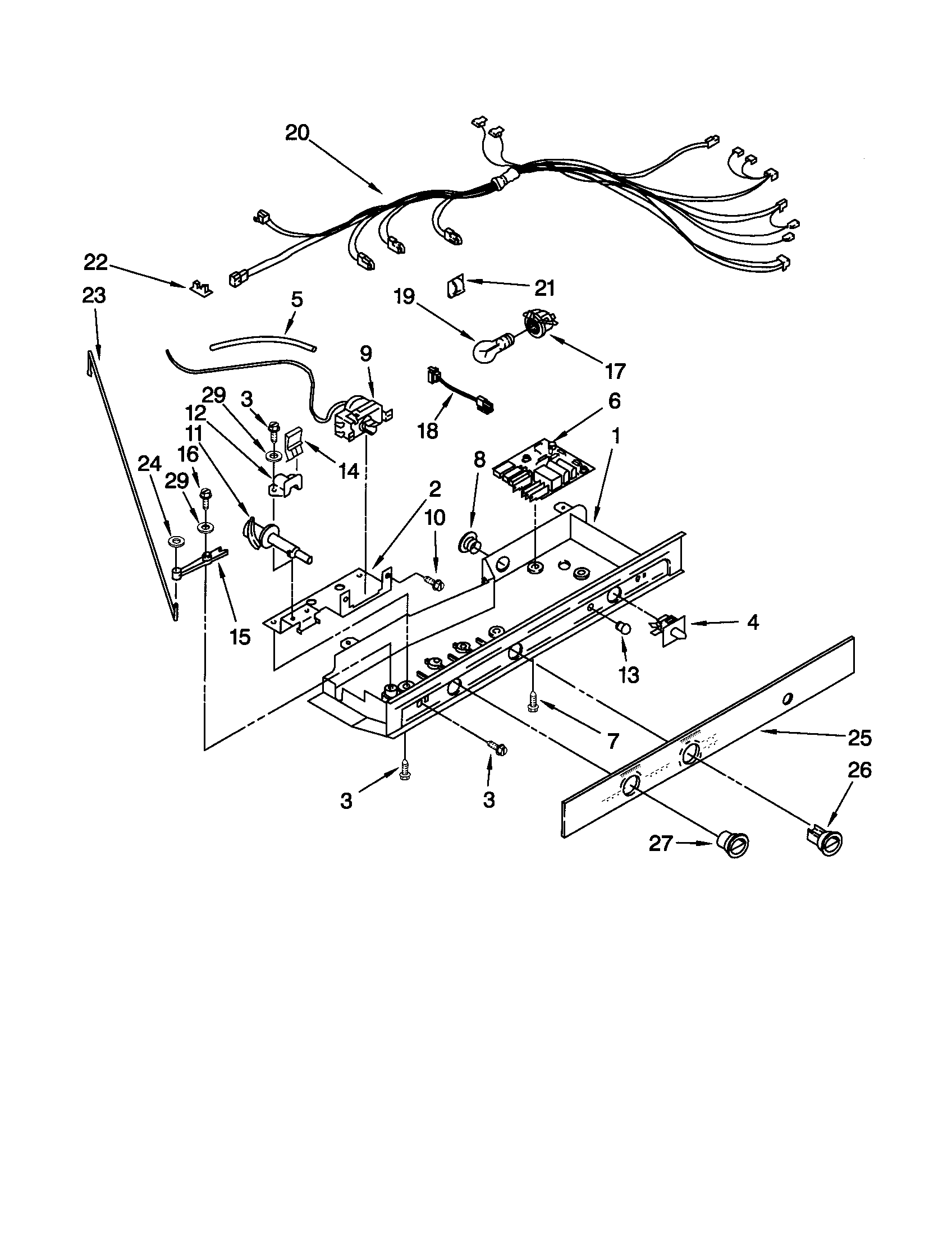 Kenmore 10652542100 control diagram