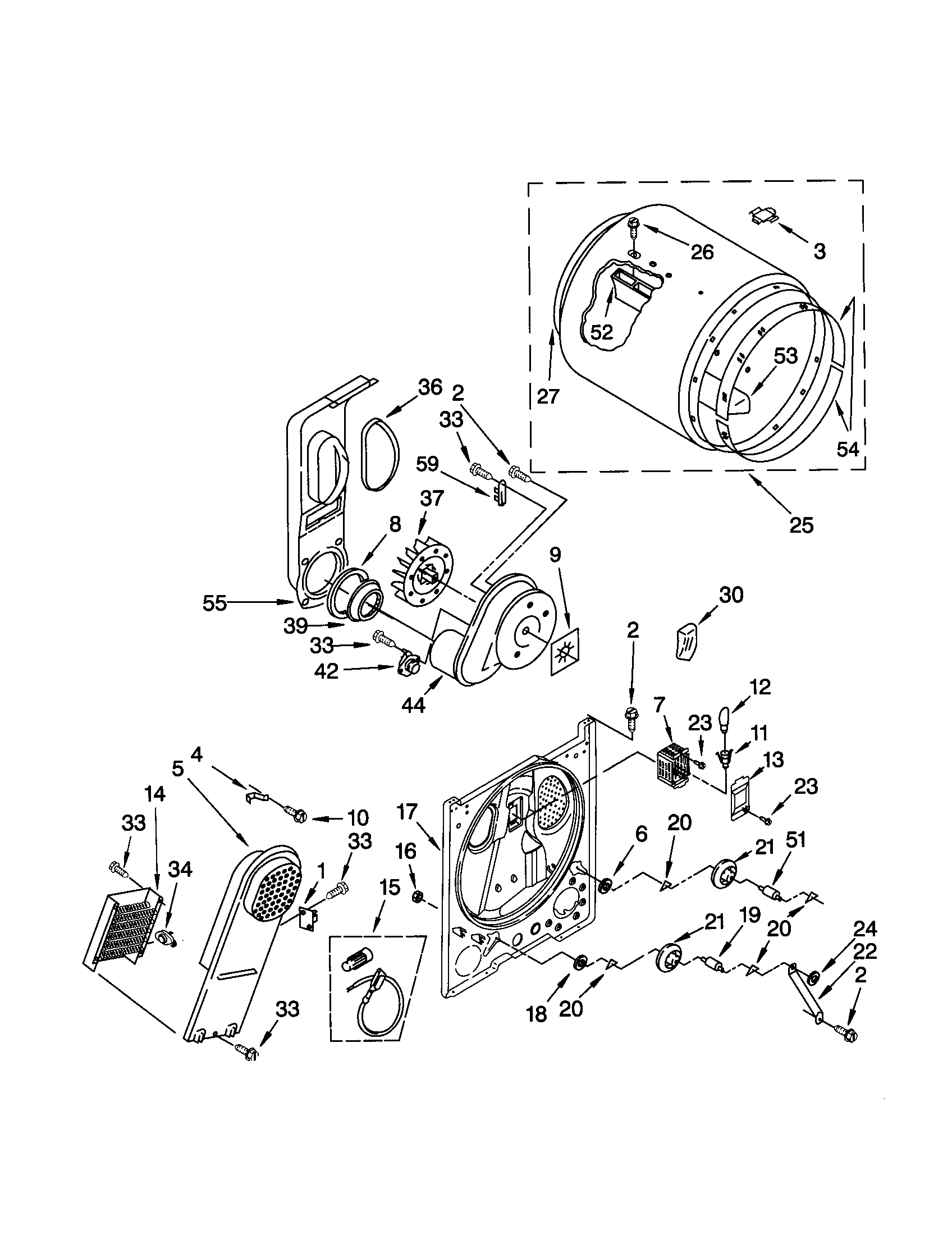 Kenmore 11062824100 bulkhead diagram