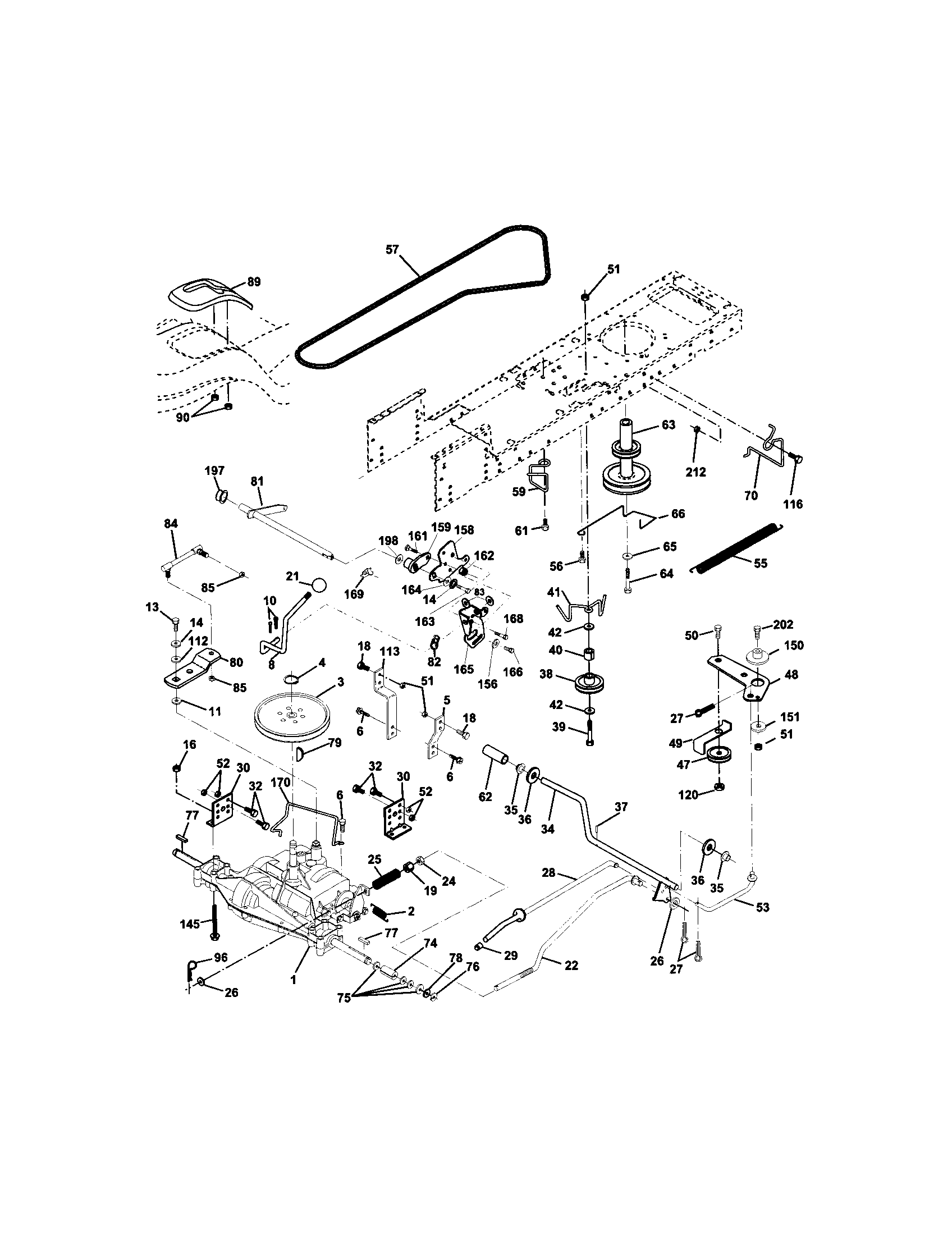 Craftsman 917272430 ground drive diagram