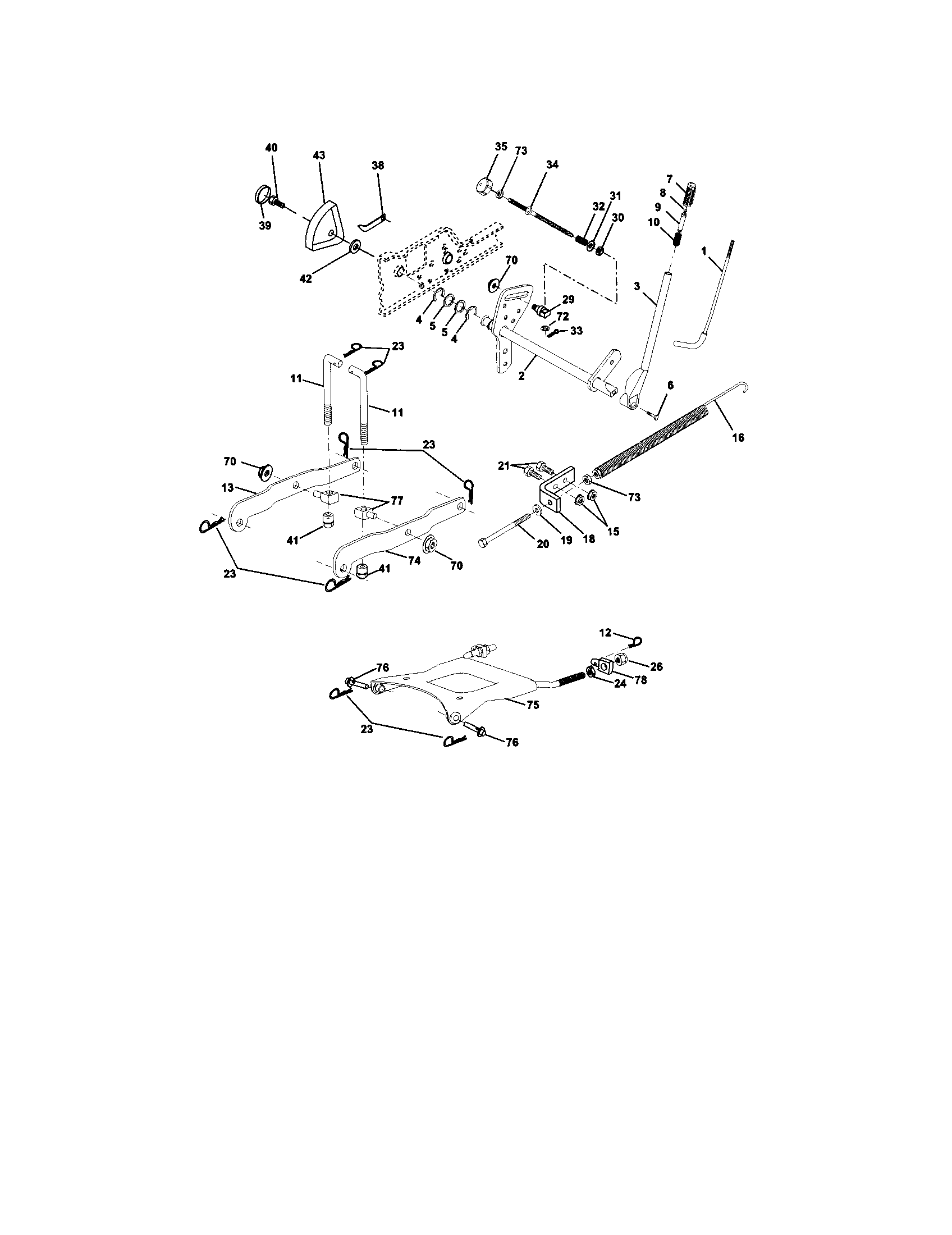 Craftsman 917275010 lift diagram