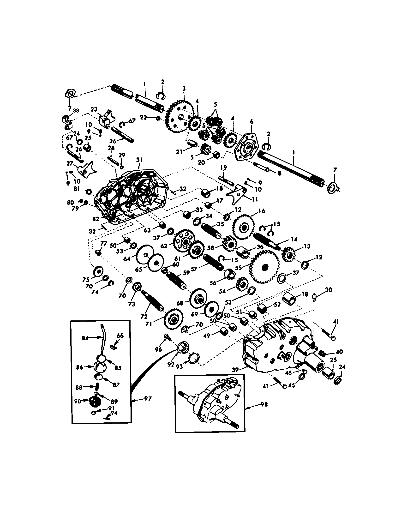 Craftsman 917275010 transaxle diagram