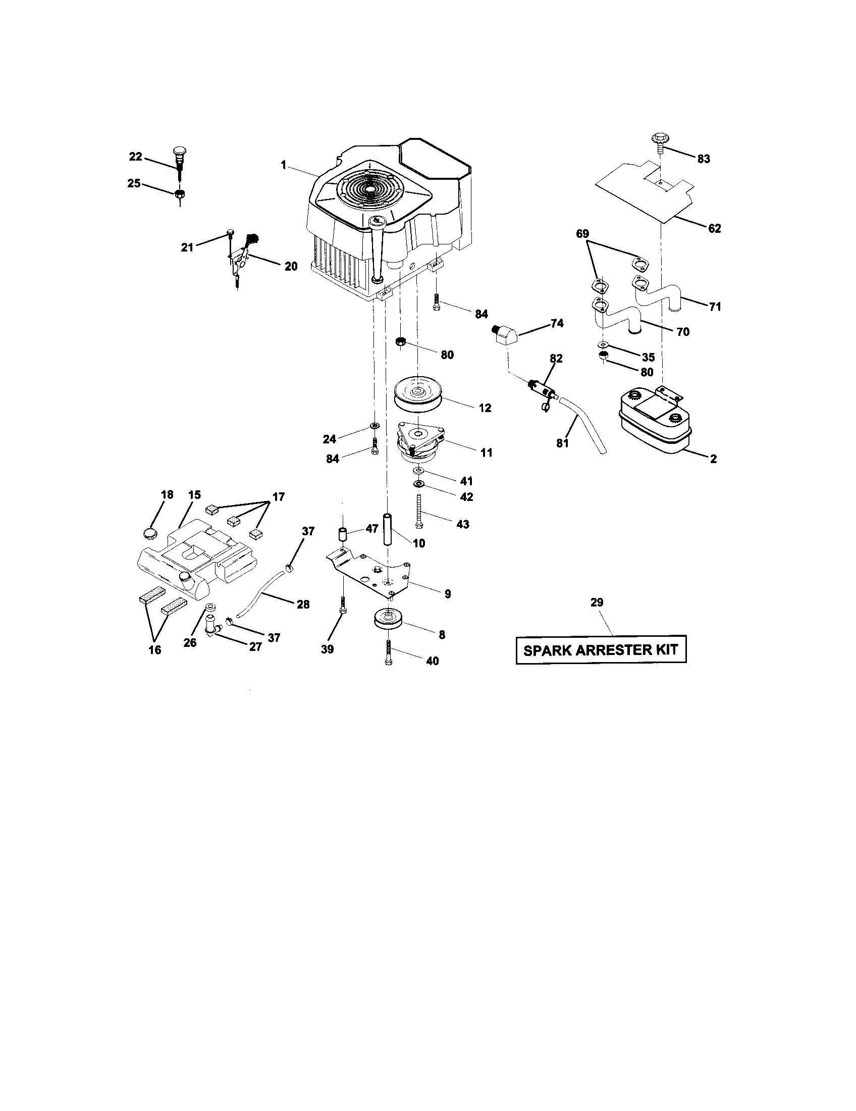Craftsman 917275011 engine diagram
