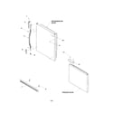 Kenmore 59661854100 door handles/accessories diagram