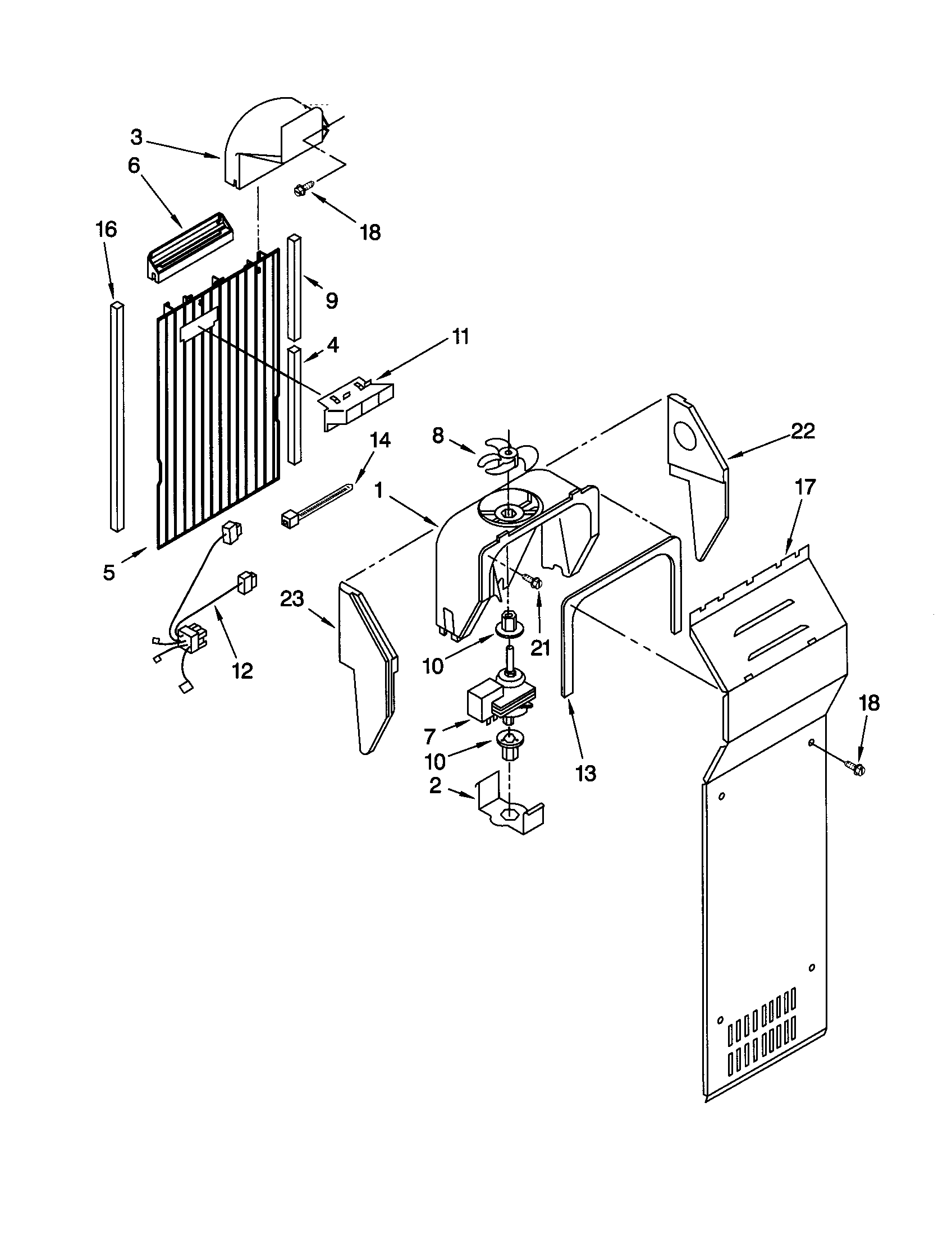 Kenmore 10659202993 air flow diagram