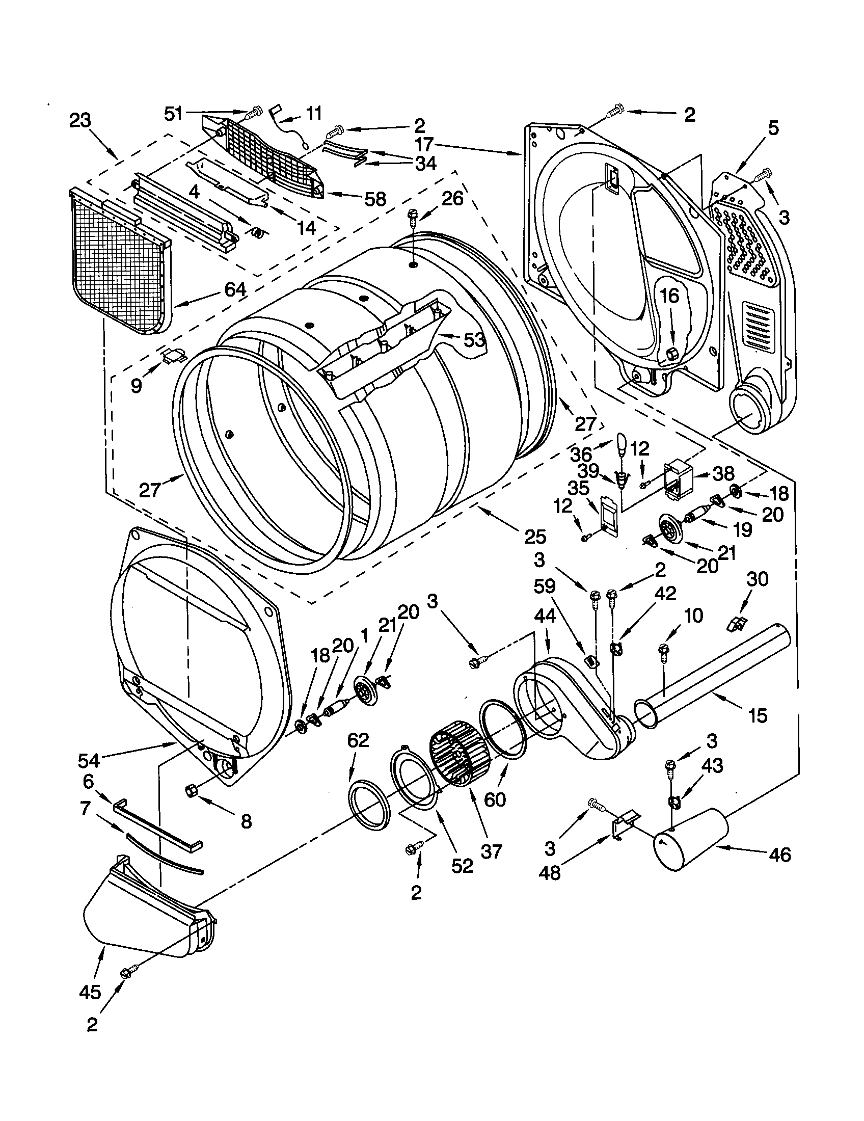 Kenmore 11072942100 bulkhead diagram