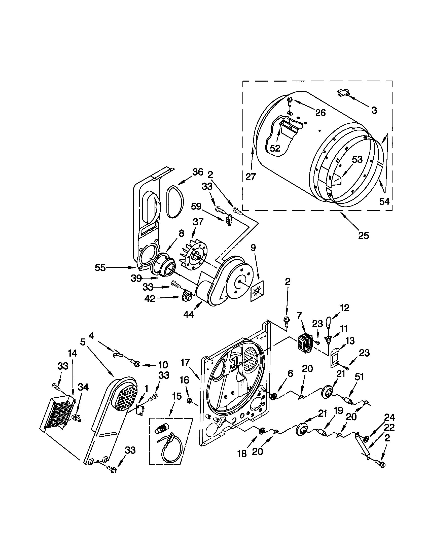 Kenmore 11062722100 bulkhead diagram