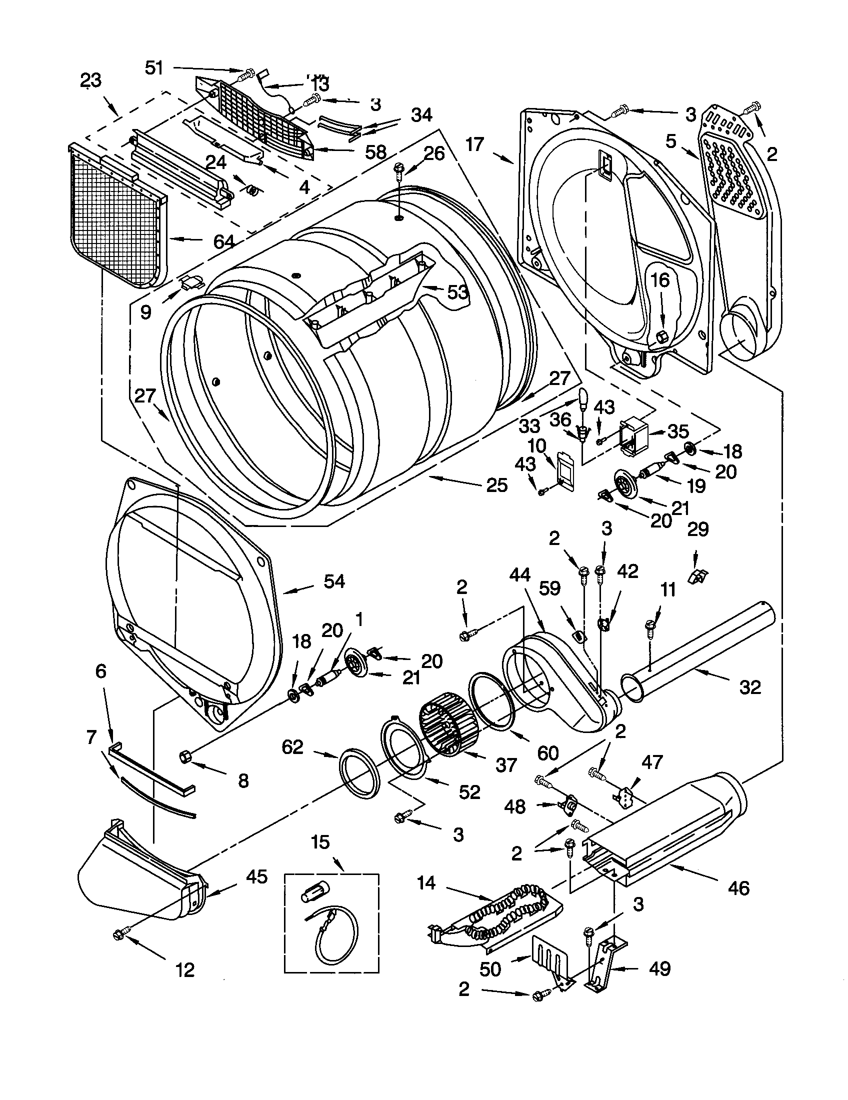 Kenmore 11062922100 bulkhead diagram