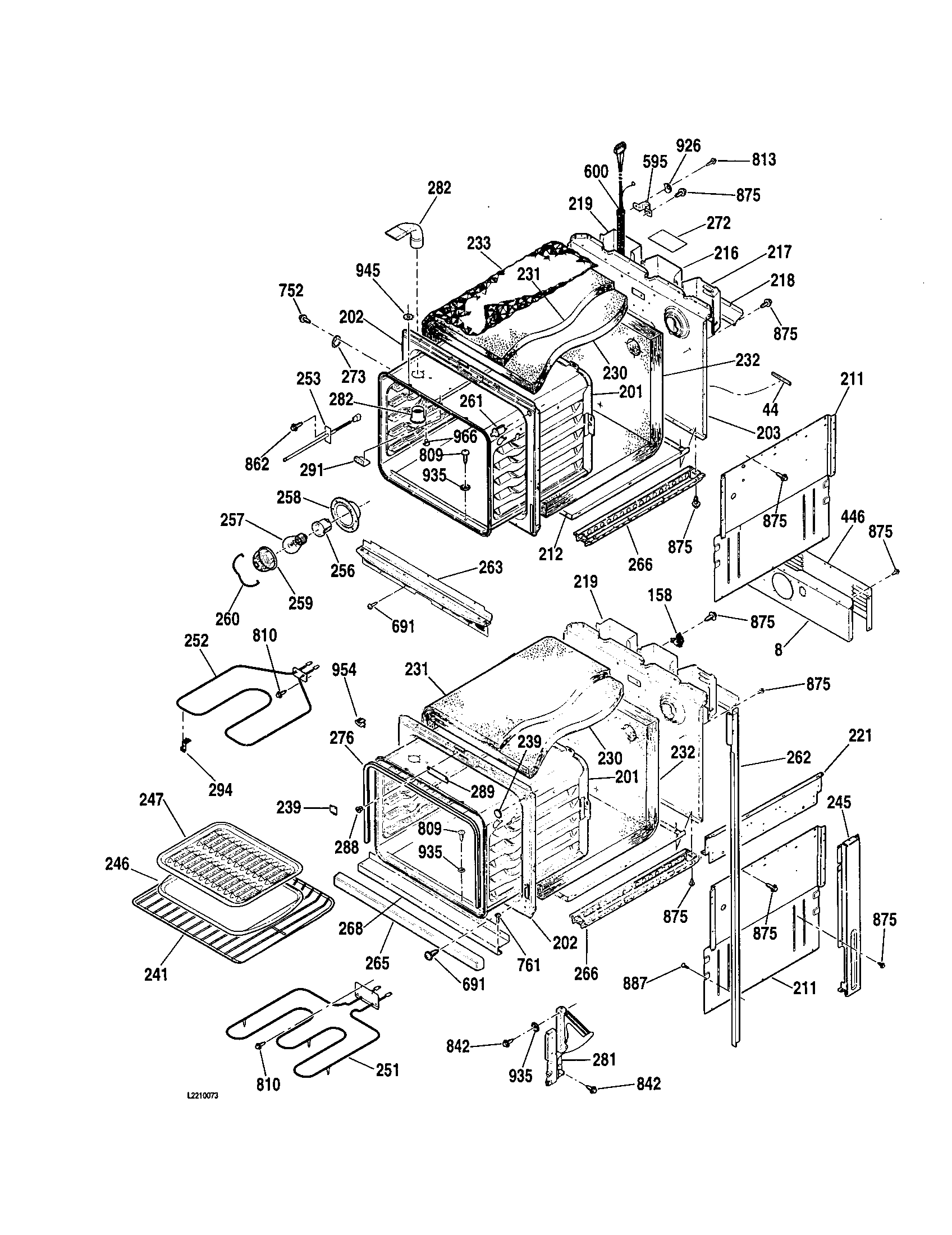 Kenmore 91148389992 body diagram