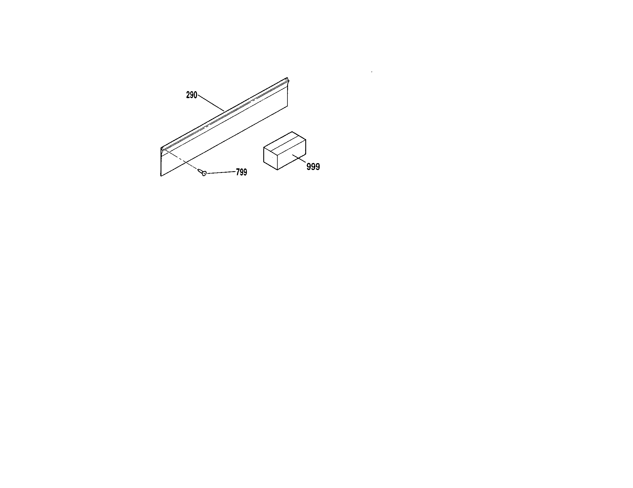 Kenmore 91148389992 opt. filler trim kit-404759/4047990 diagram