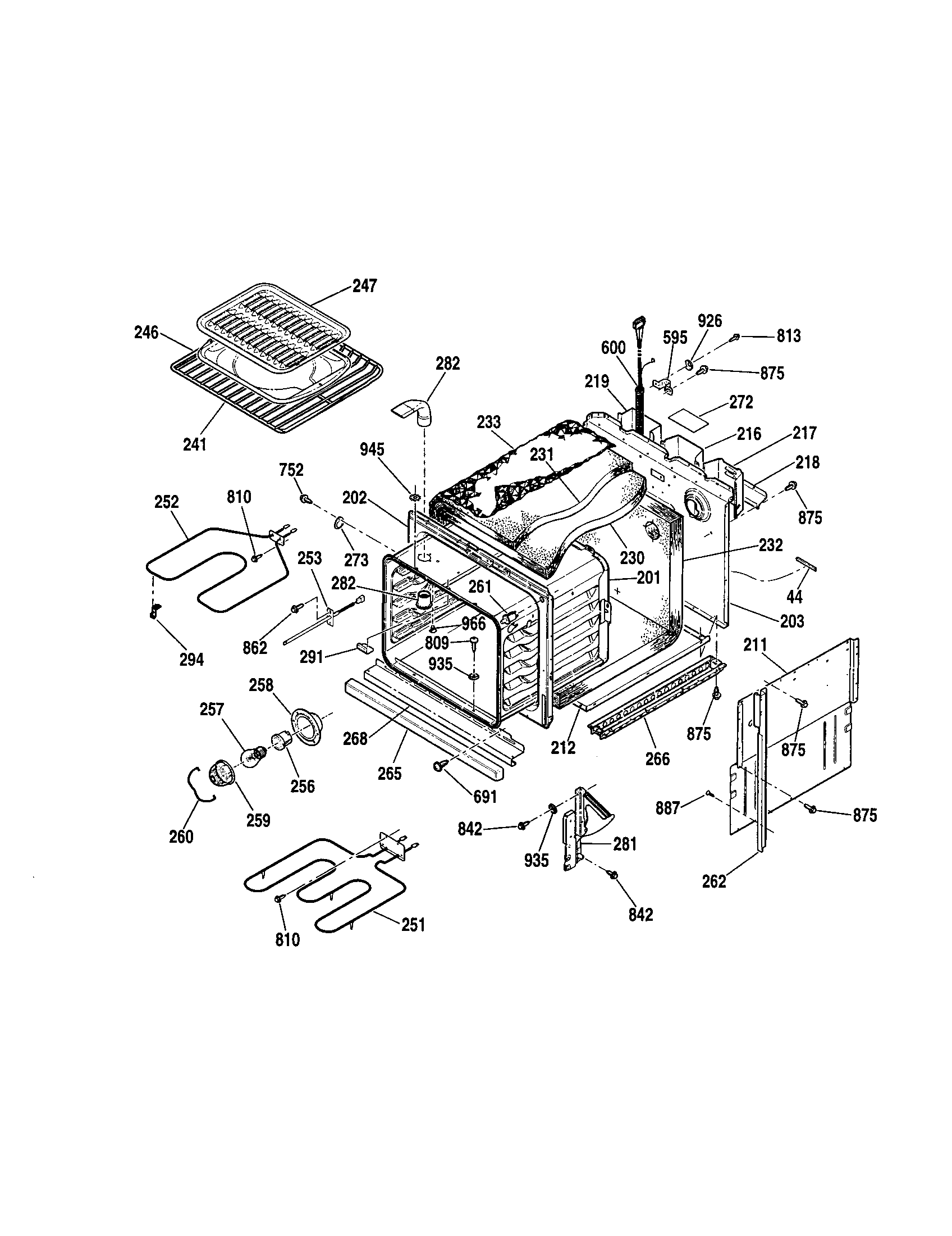 Kenmore 91147489992 body diagram