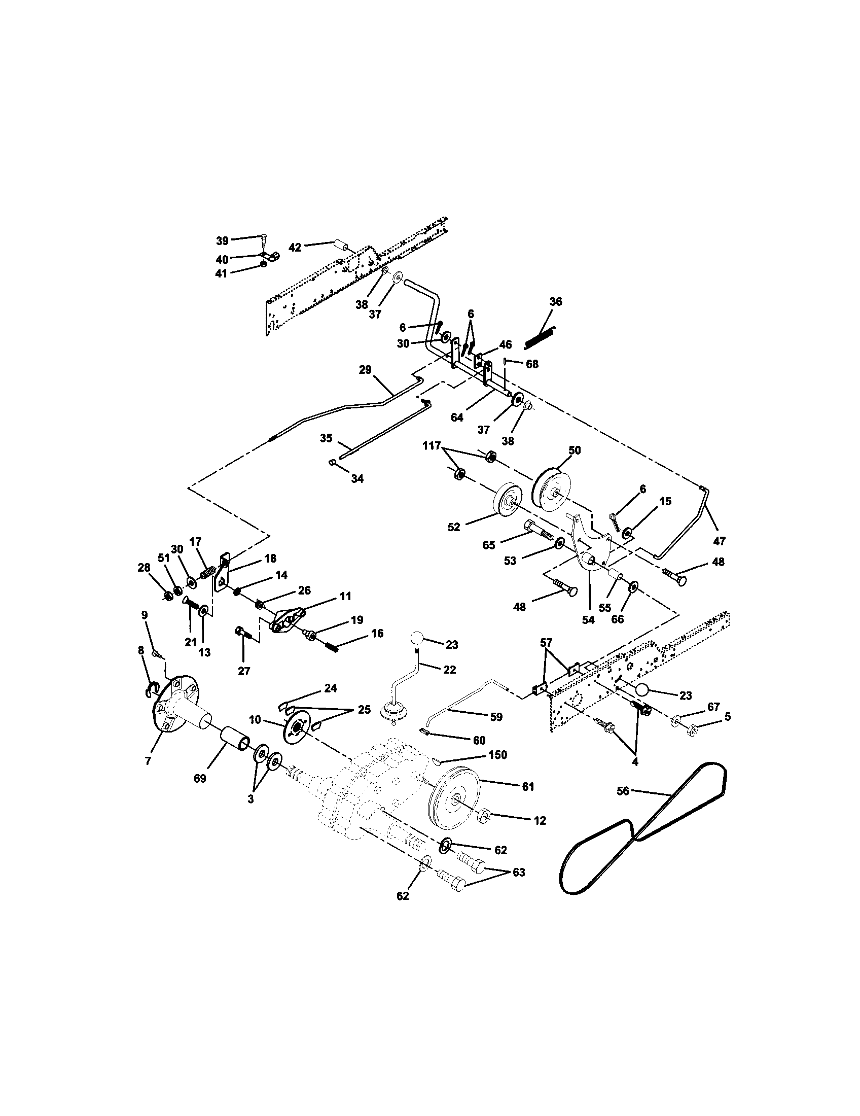 Craftsman 917275031 ground drive diagram