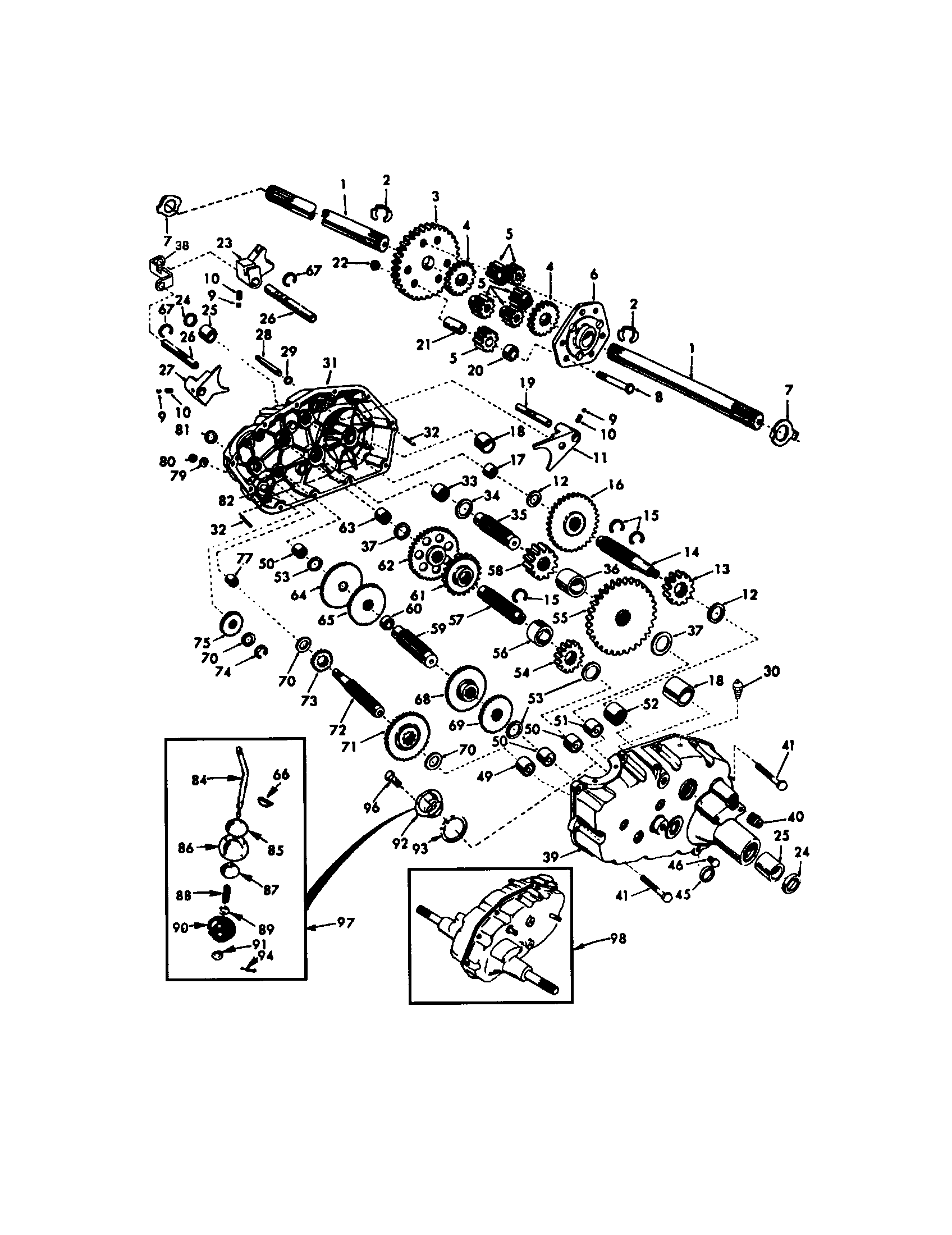 Craftsman 917275031 transaxle diagram