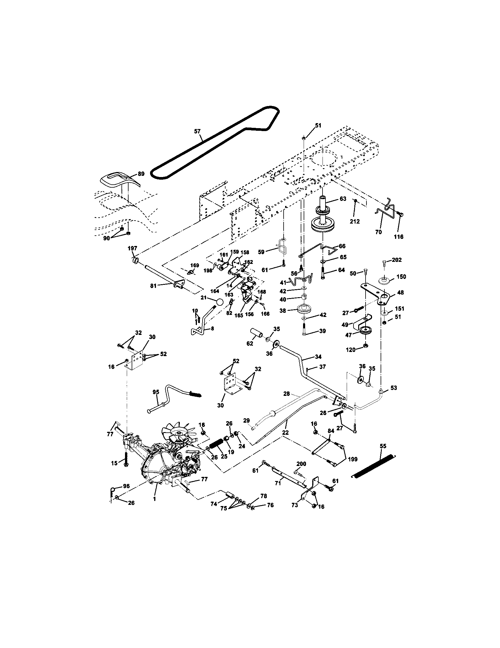 Craftsman 917272441 ground drive diagram