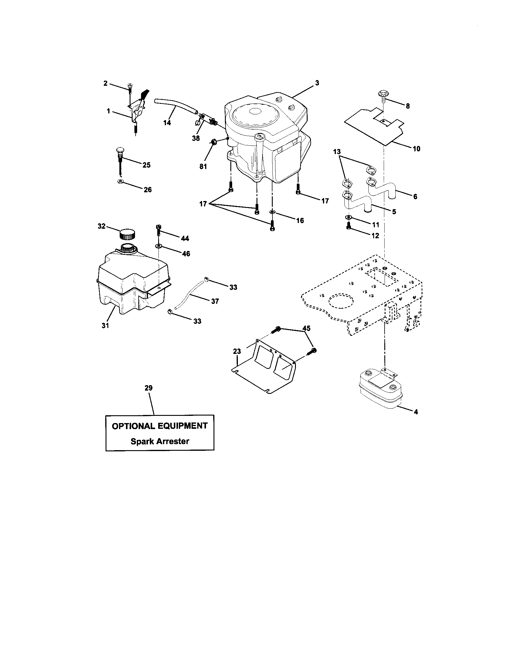 Craftsman 917272441 engine diagram