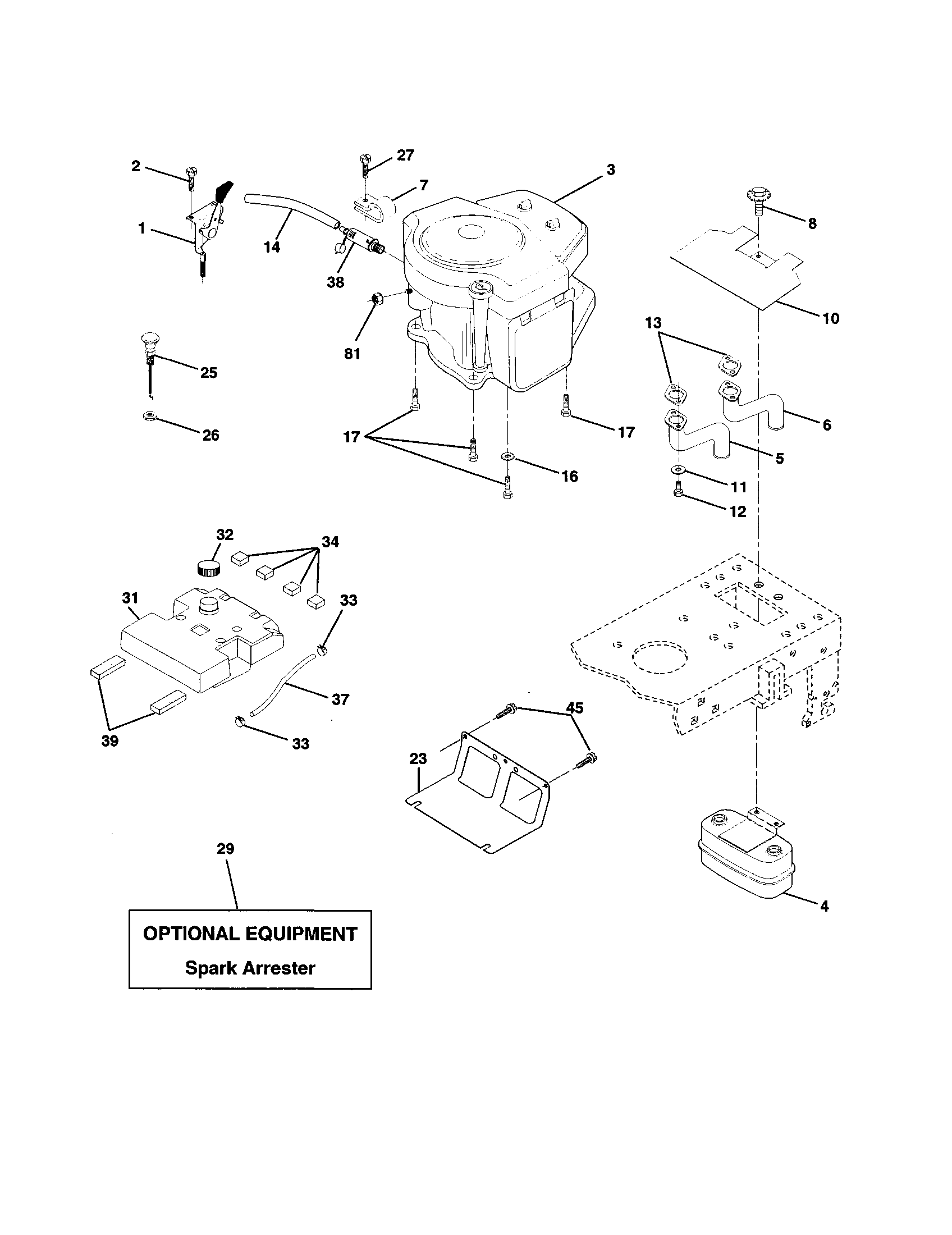 Craftsman 917250840 engine diagram