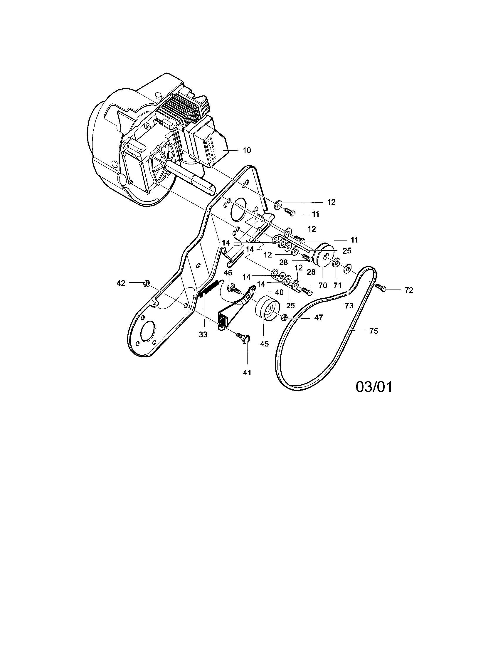 Craftsman 536885150 engine assembly diagram