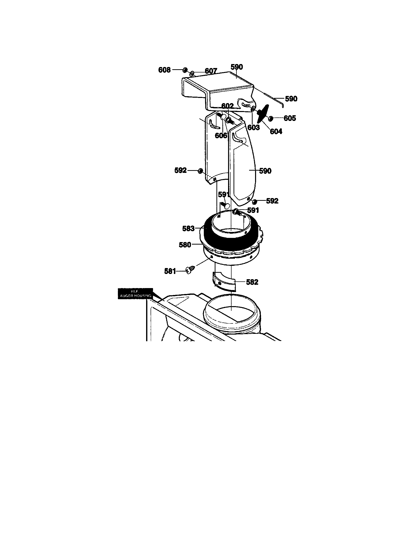 Murray 621500X89A discharge chute diagram
