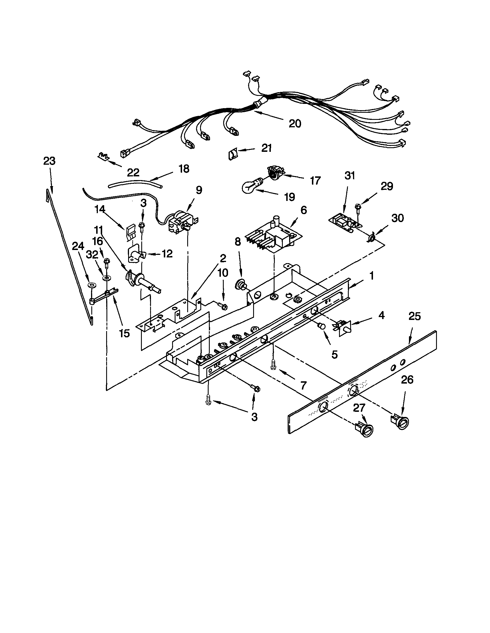 Kenmore 10651569101 control diagram