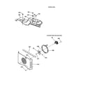 Kenmore 91141785991 door lock and convection fan diagram