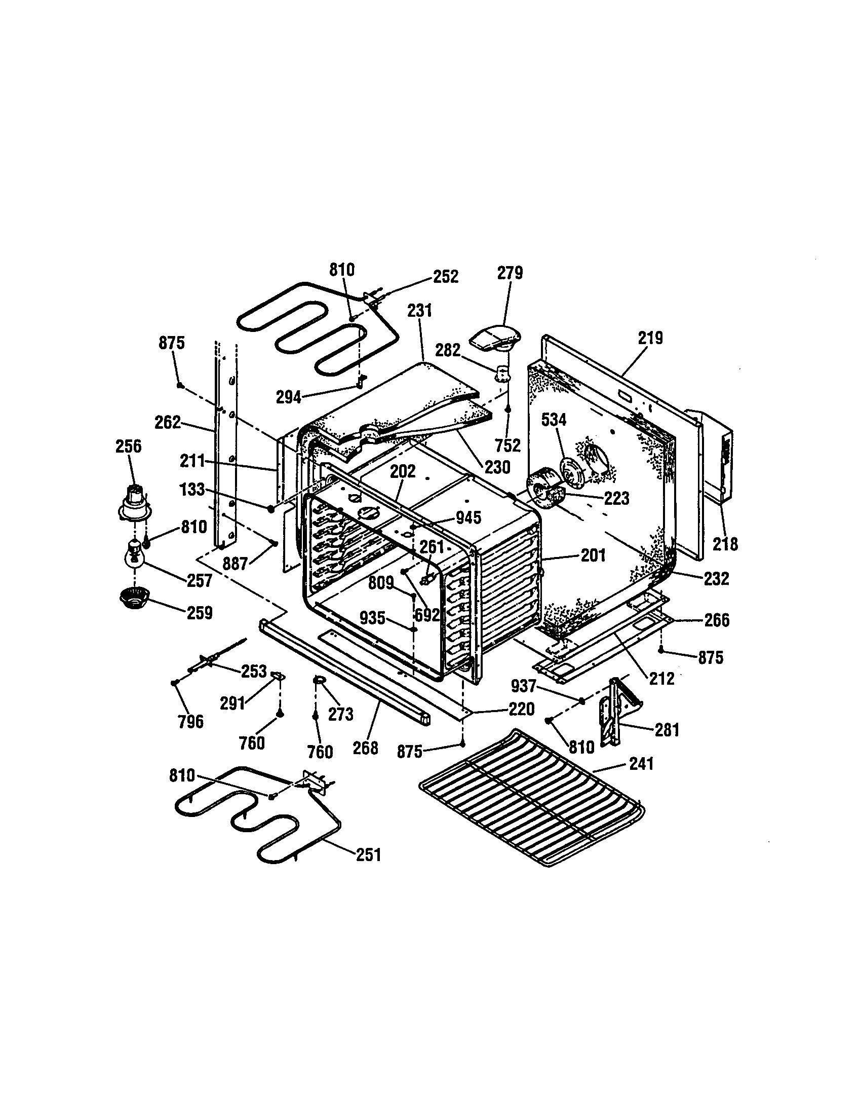 Kenmore 91141189991 lower body diagram