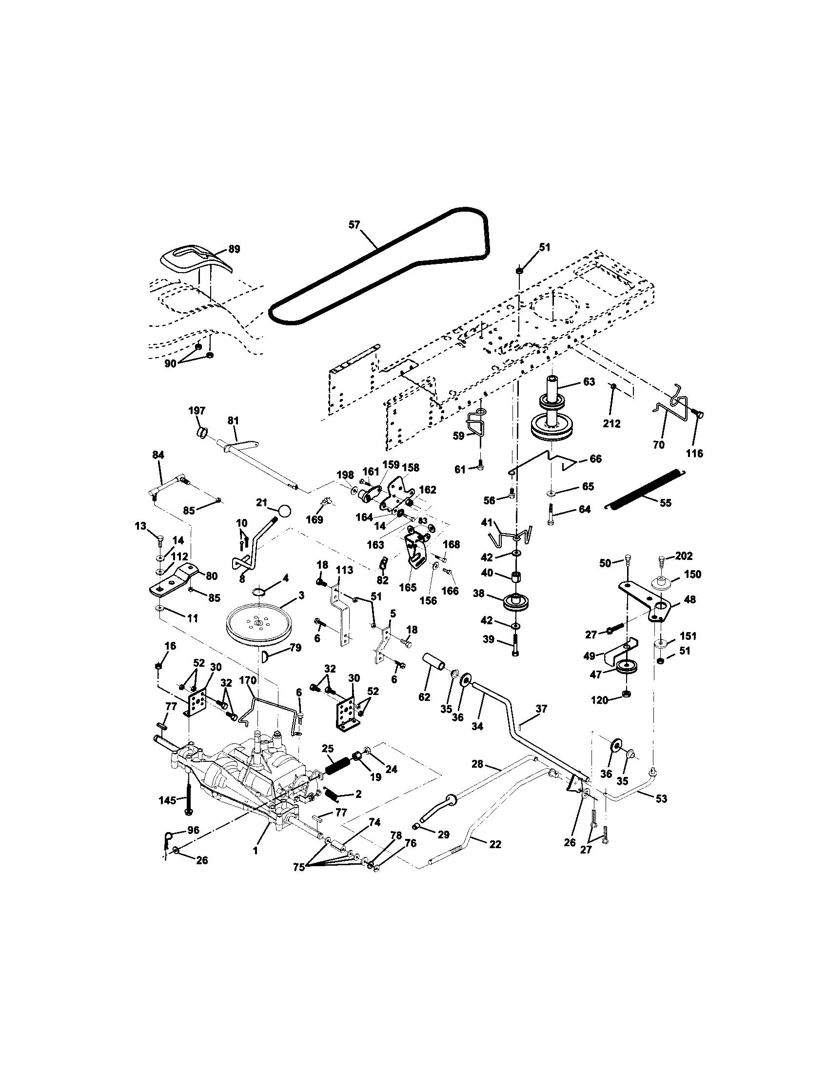 Craftsman 917271812 ground drive diagram
