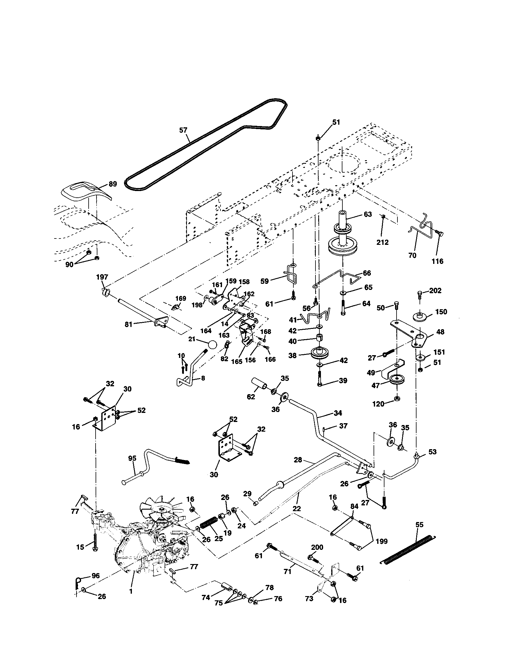 Craftsman 917253870 ground drive diagram