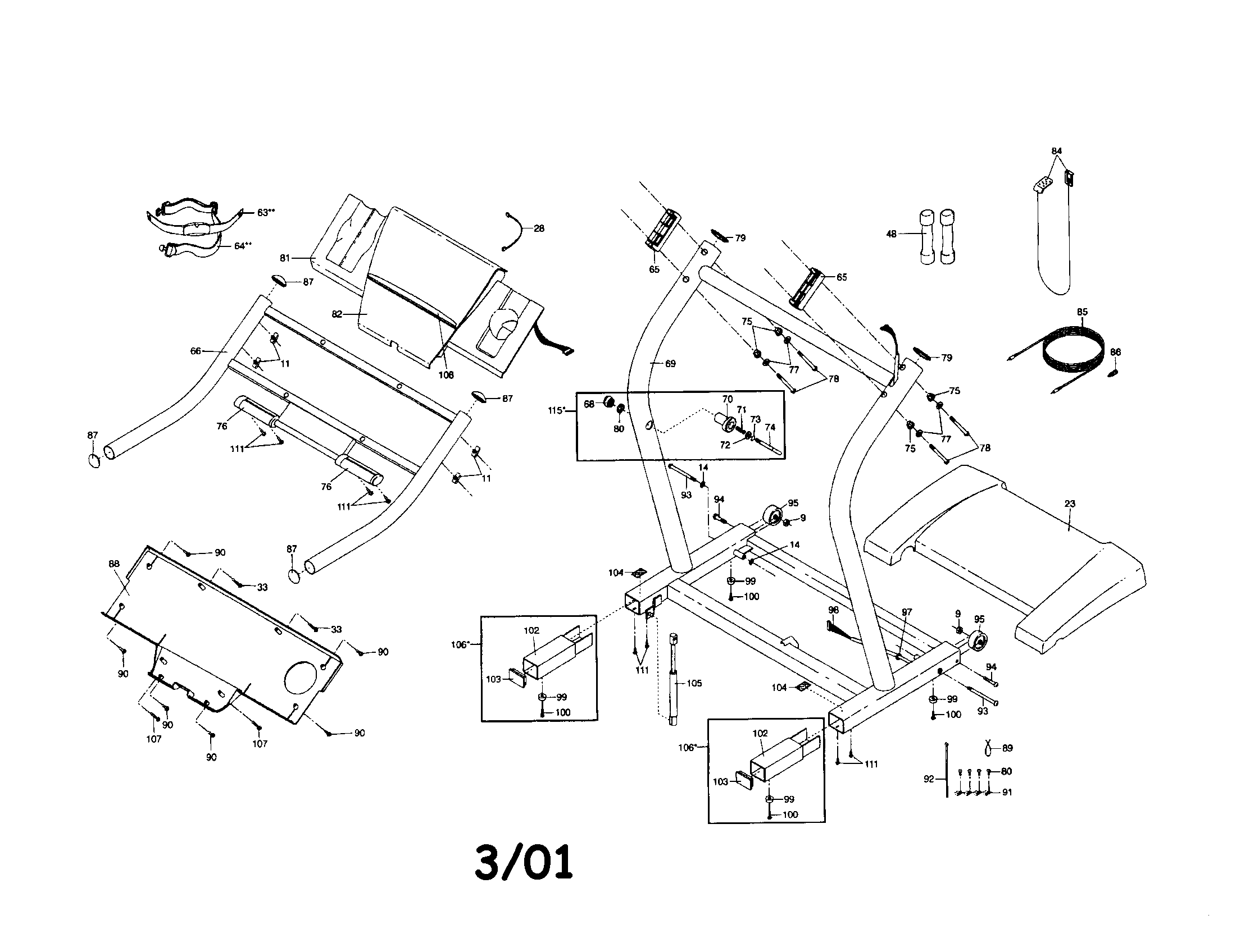 NordicTrack 831298880 console base diagram