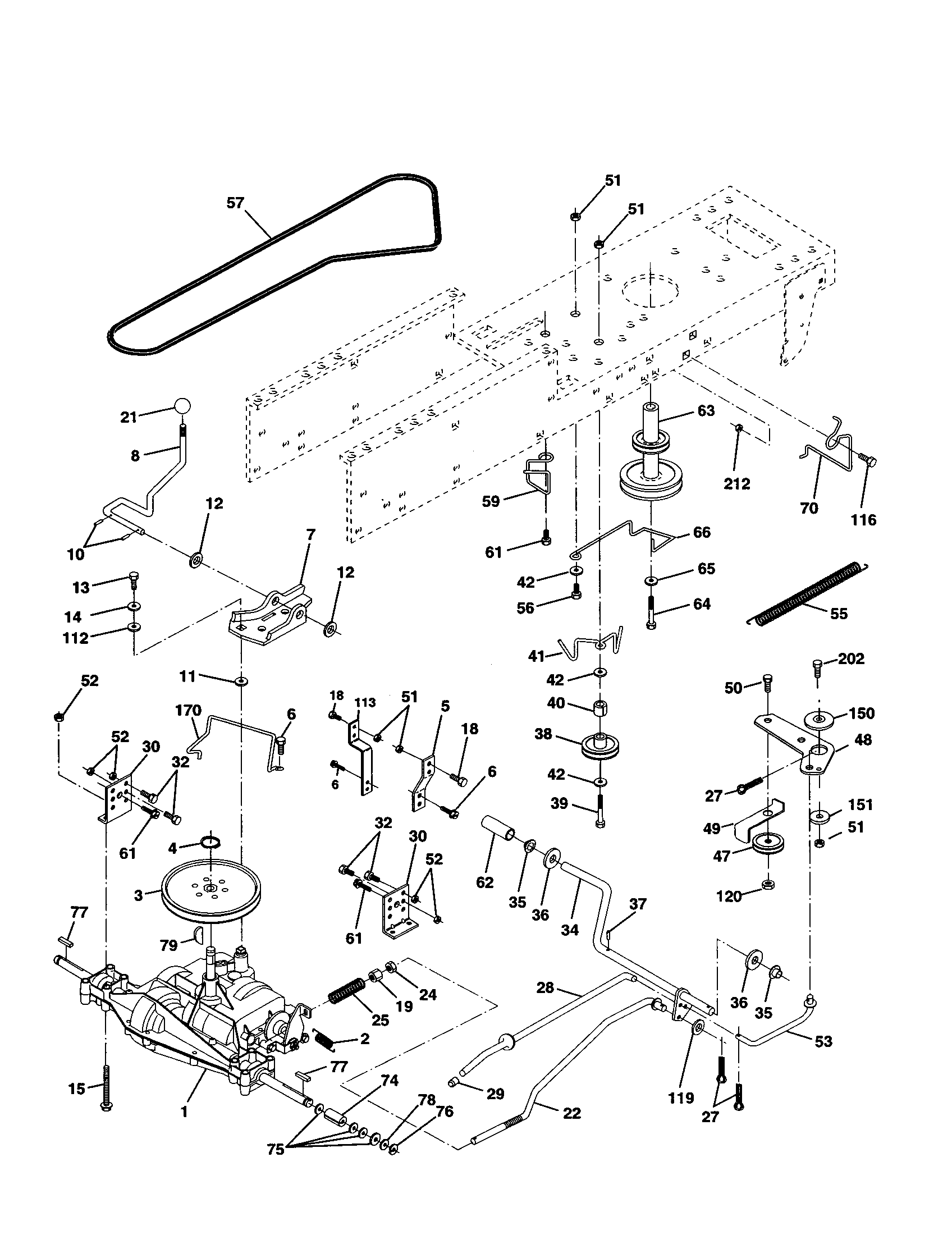 Craftsman 917253850 drive diagram