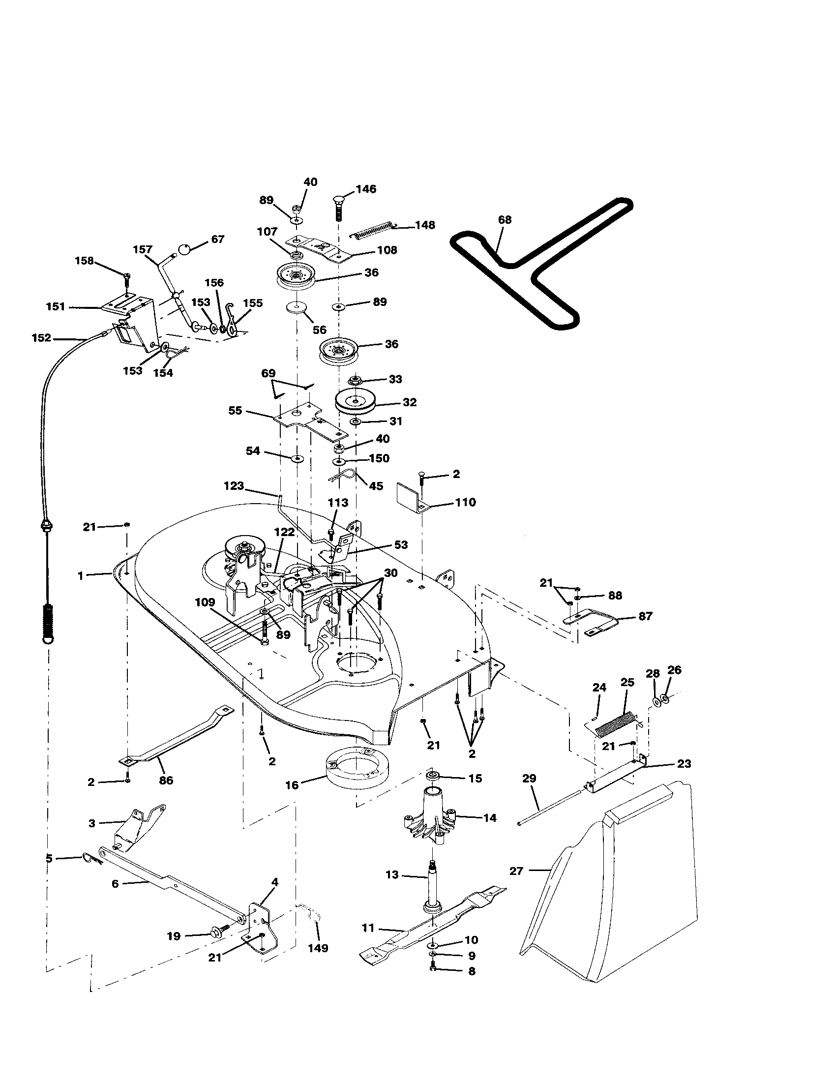 Craftsman 917253850 mower diagram