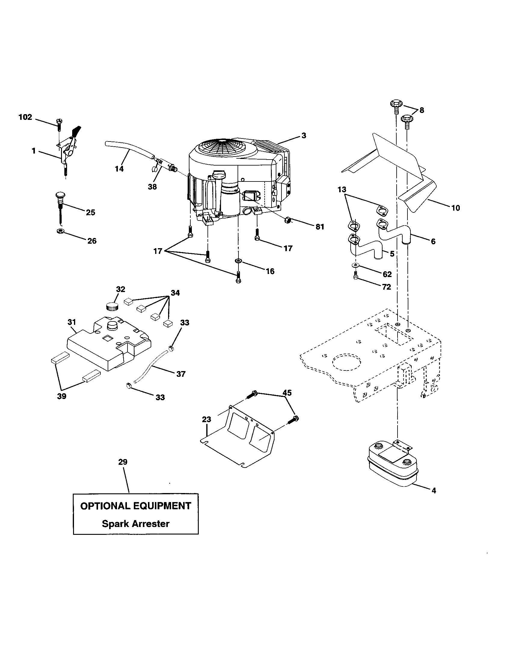 Craftsman 917251120 engine diagram
