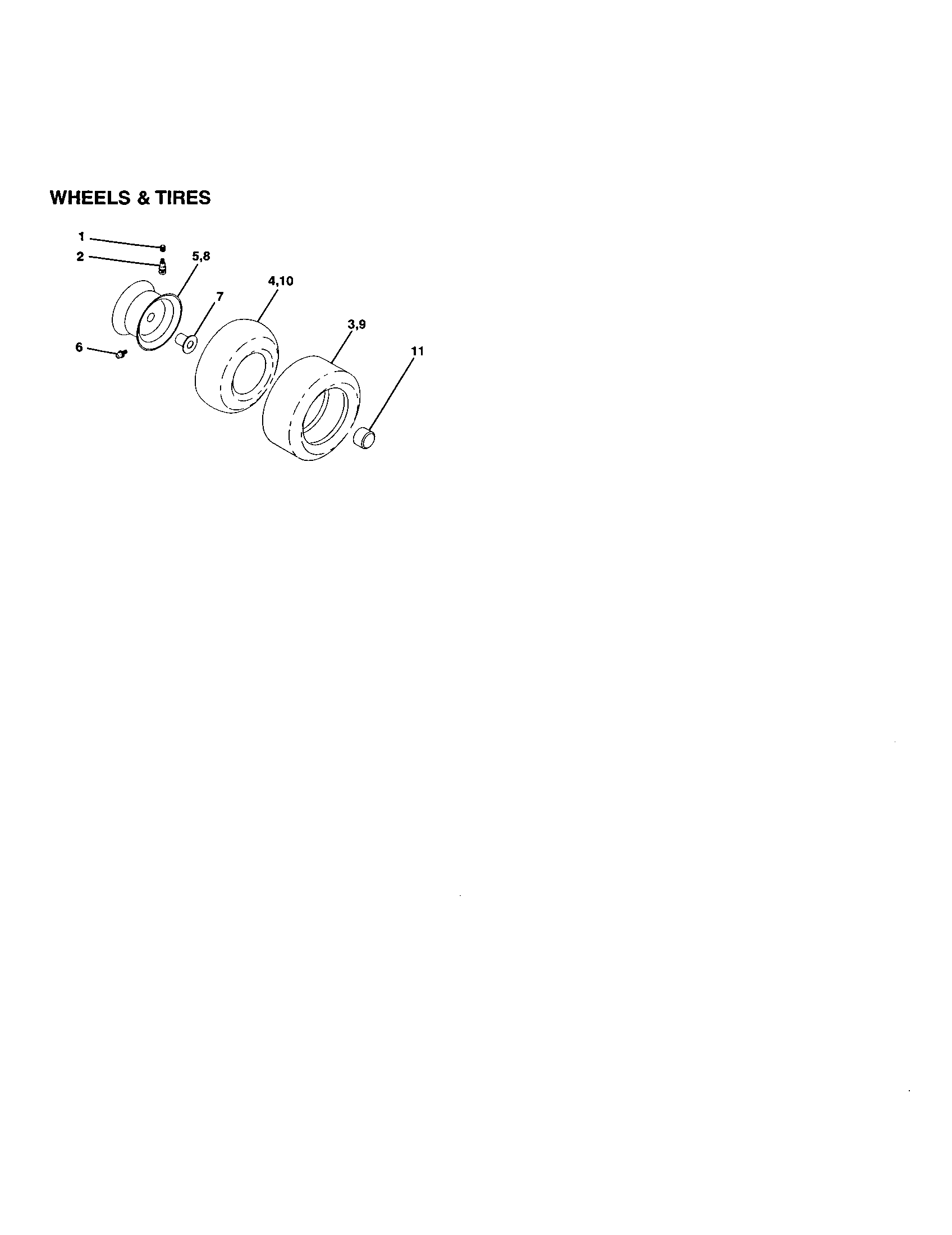 Craftsman 917251120 wheels and tires diagram