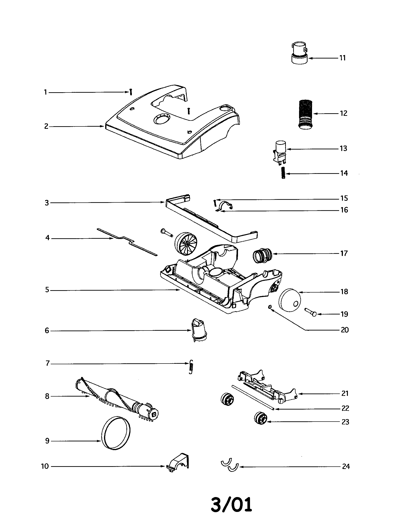 Eureka 4674AT hood diagram