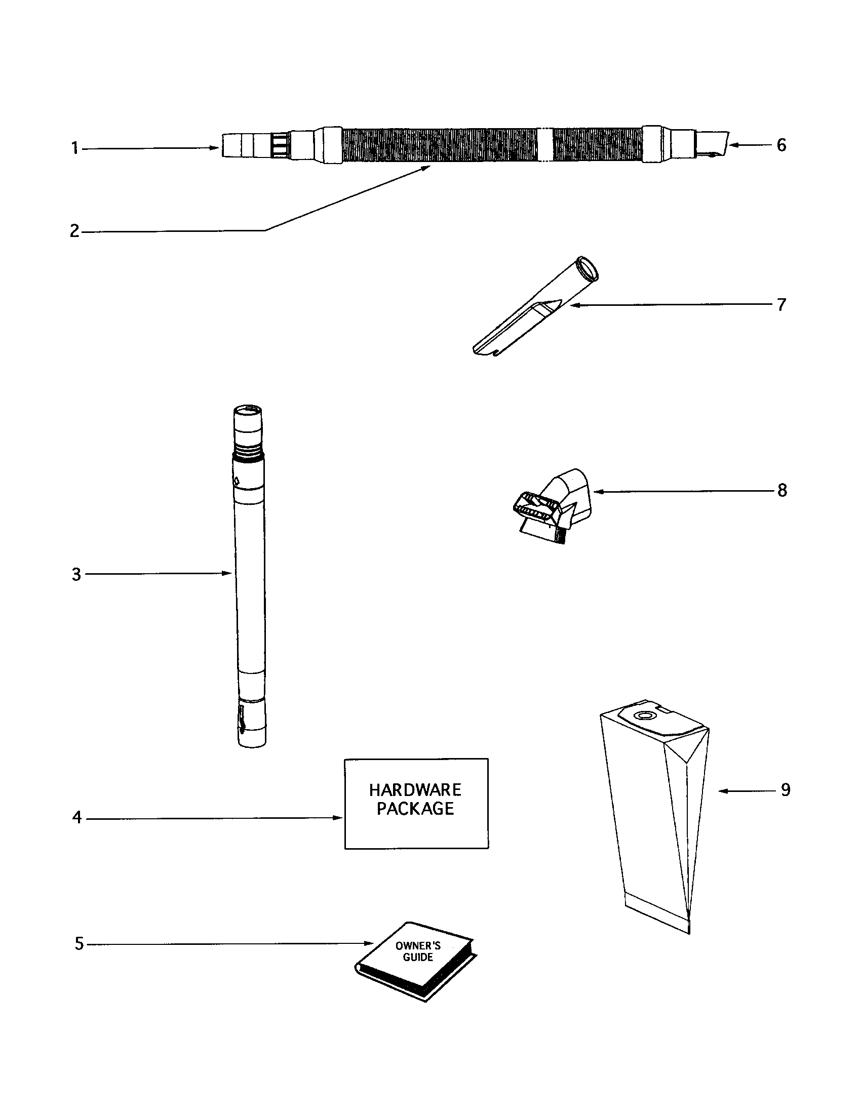 Eureka 4674AT hose diagram