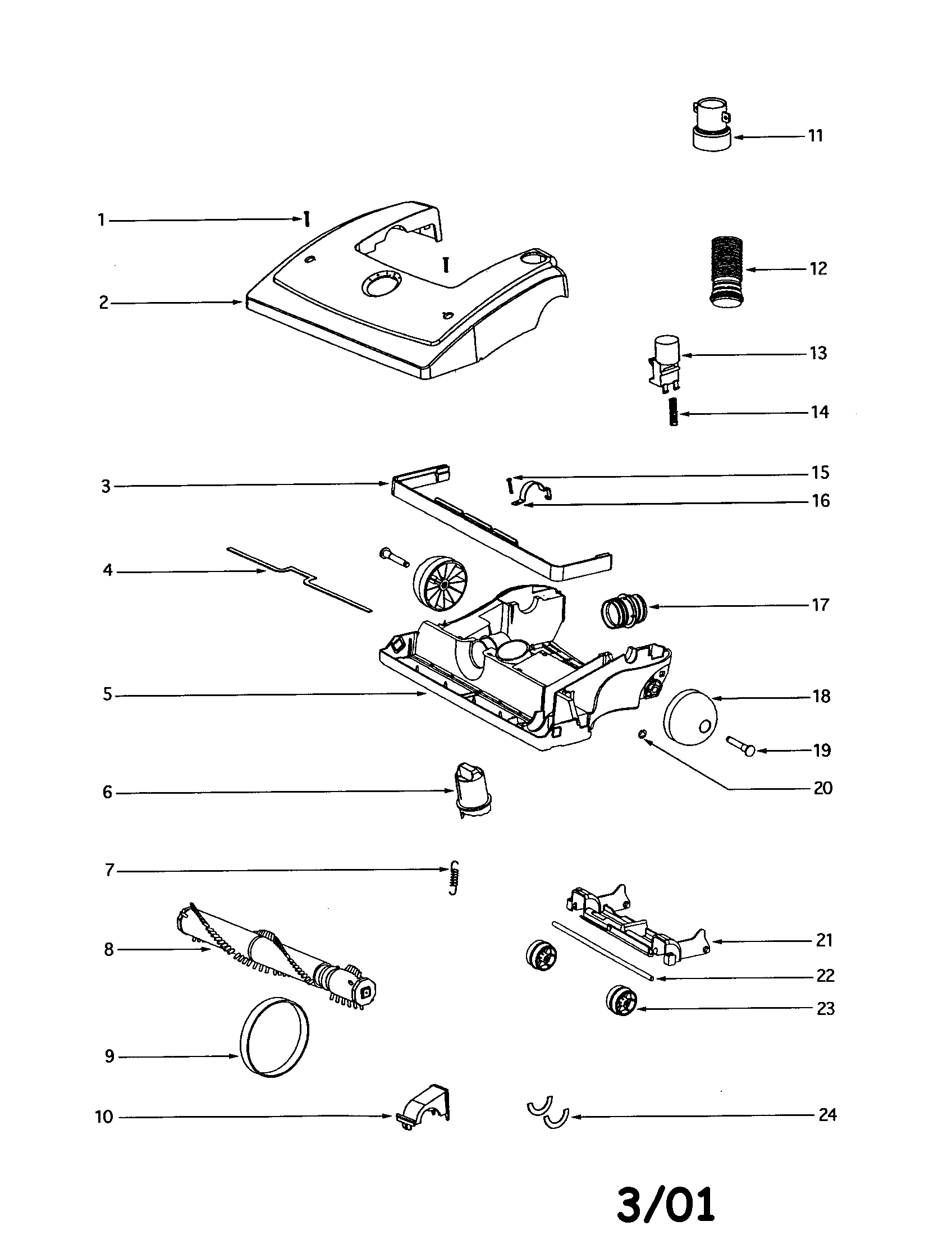 Eureka 4484AT hood diagram