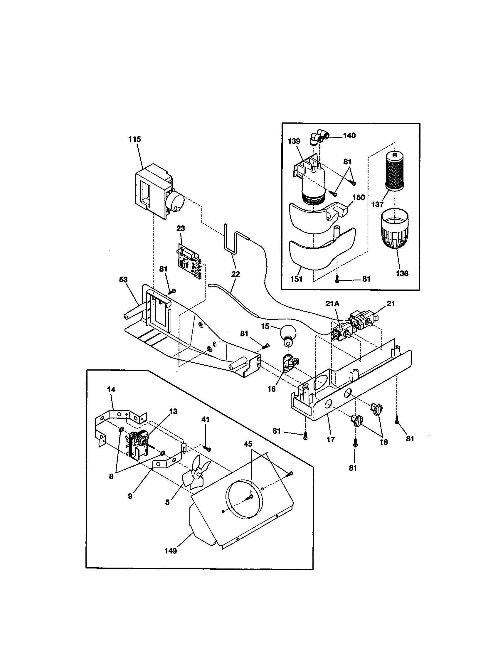 Kenmore 25351232101 controls diagram