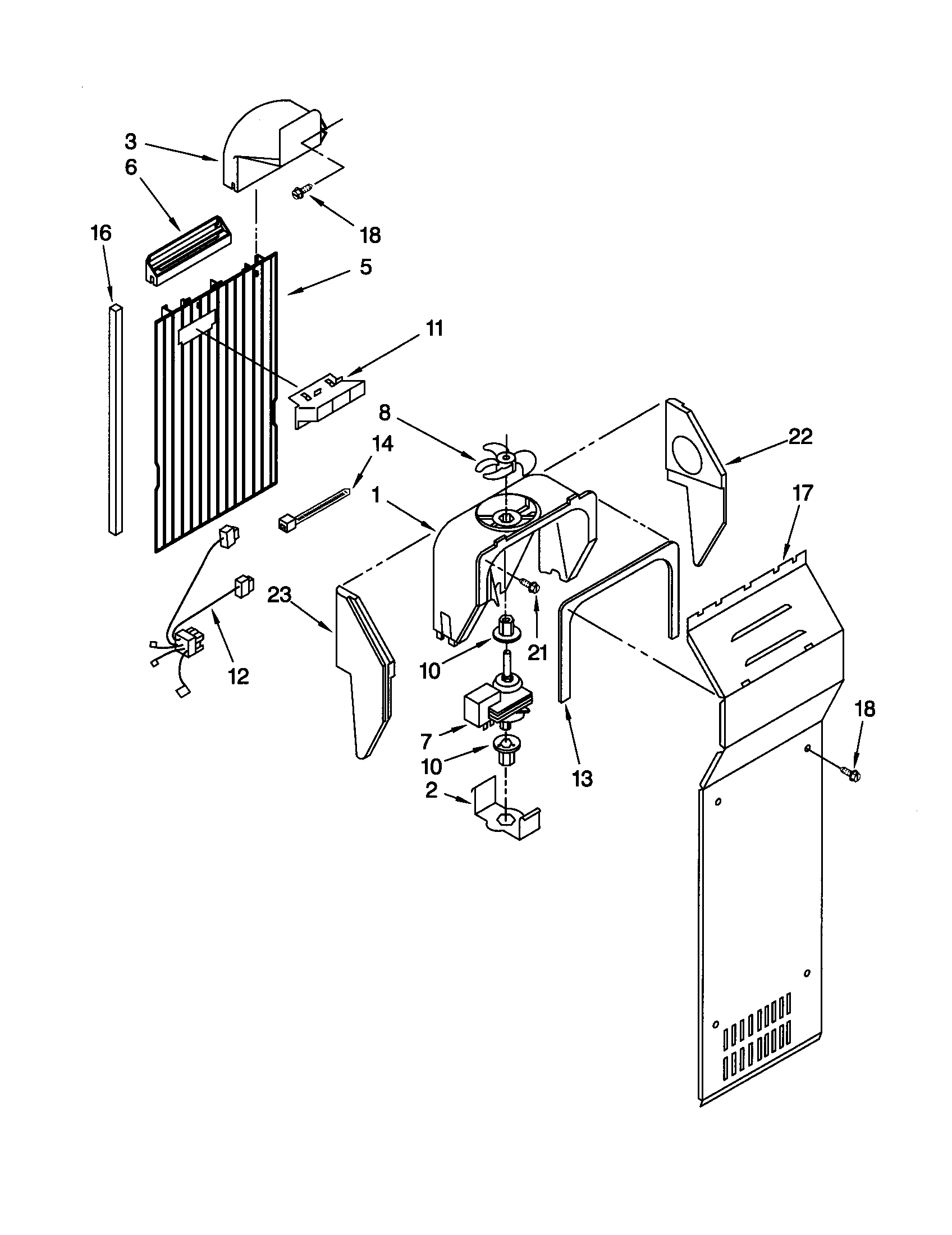 Kenmore 10651064100 air flow diagram