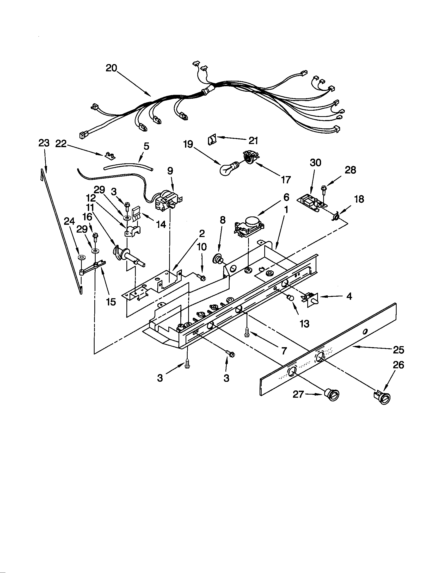 Kenmore 10651064100 control diagram