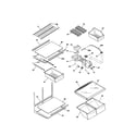Kenmore 25361822100 shelves diagram