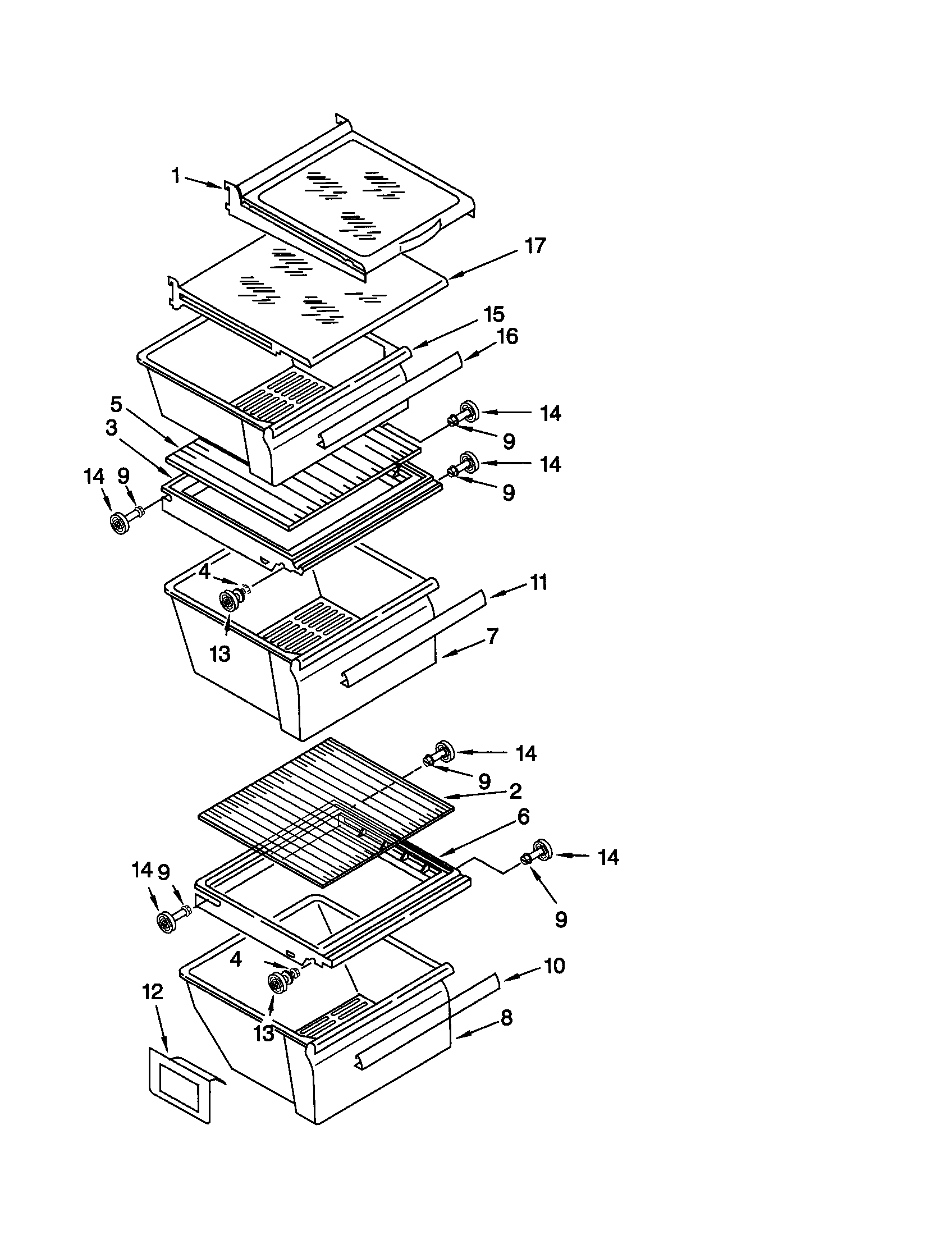 Kenmore 10651212100 refrigerator system diagram