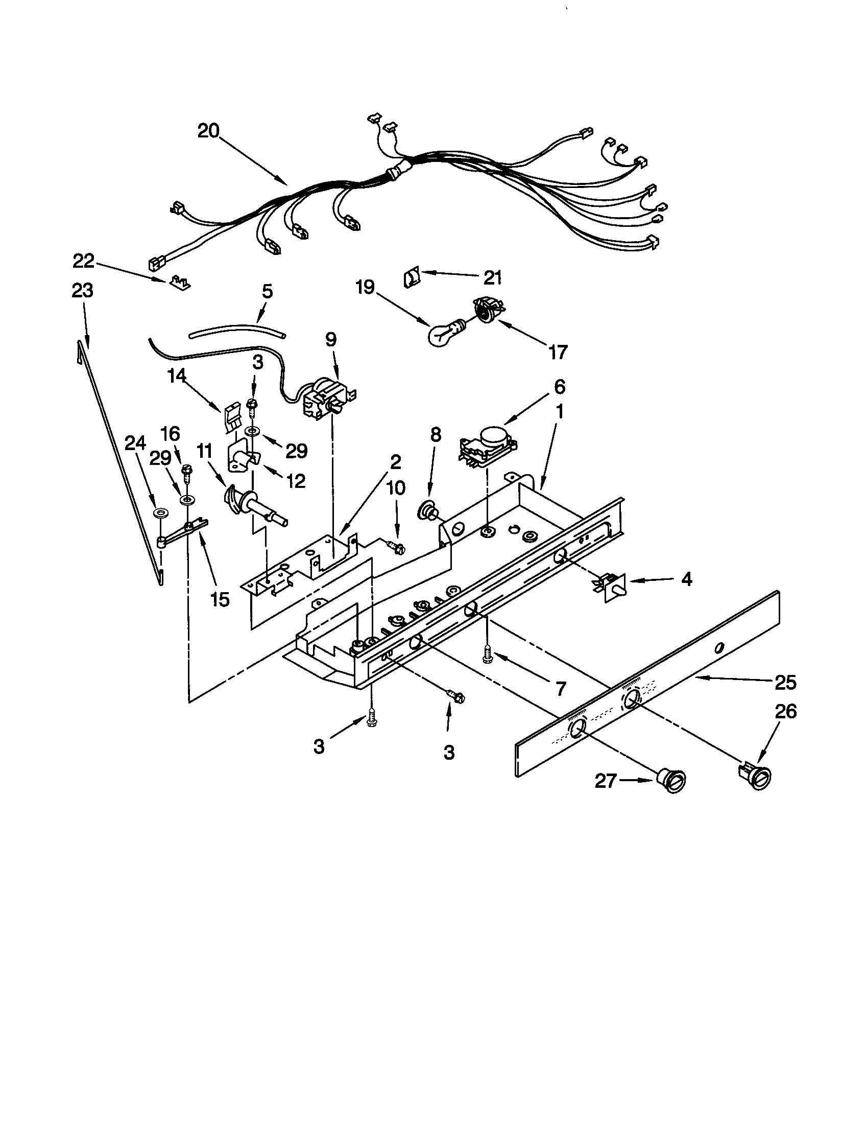 Kenmore 10651212100 control diagram