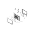 Panasonic NN-S531WFV door assembly diagram