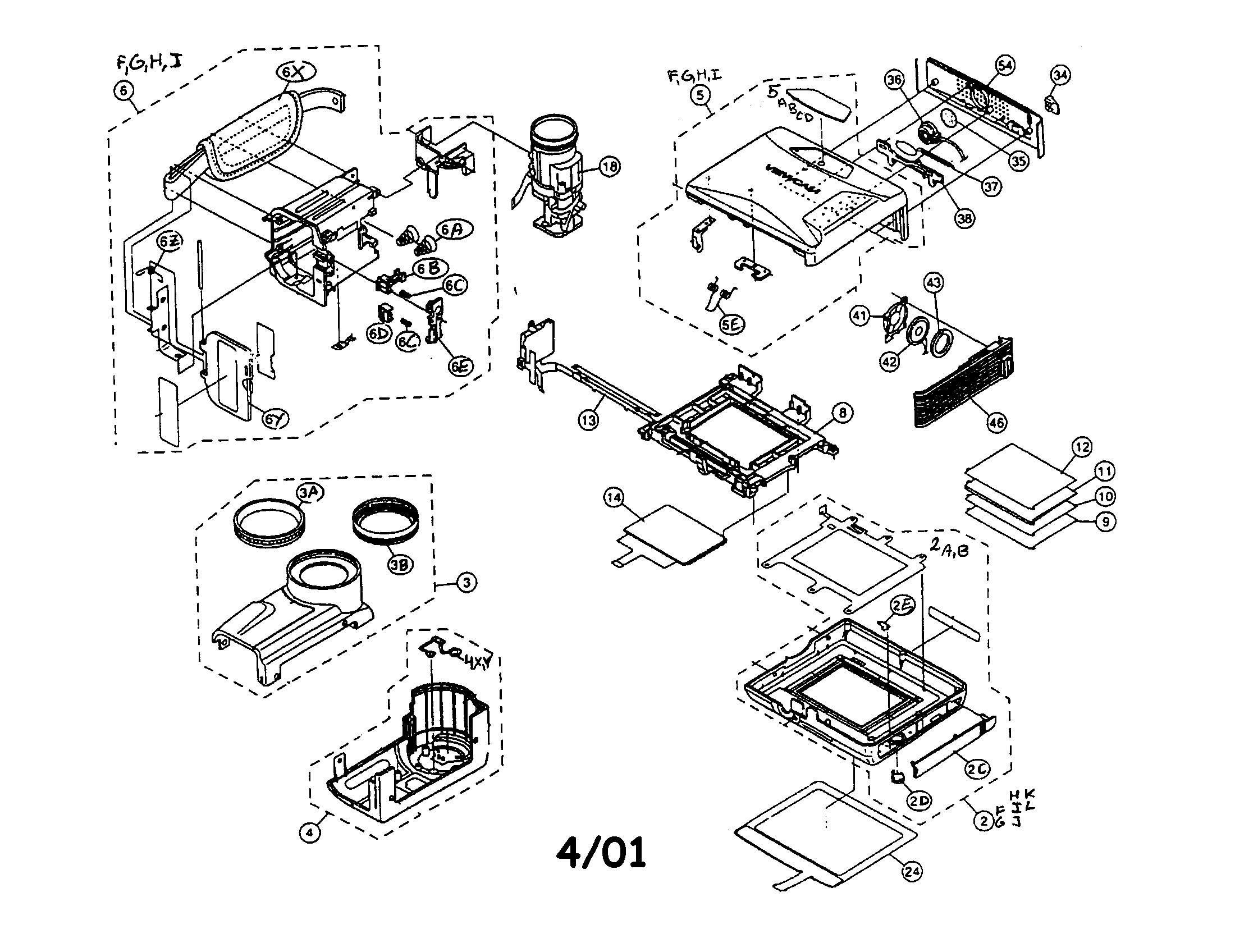 Sharp VL-AH50T camcorder 8mm diagram