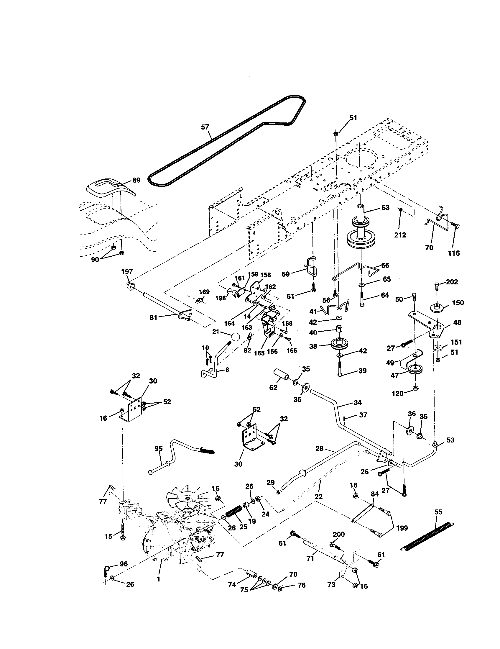 Craftsman 917253780 ground drive diagram