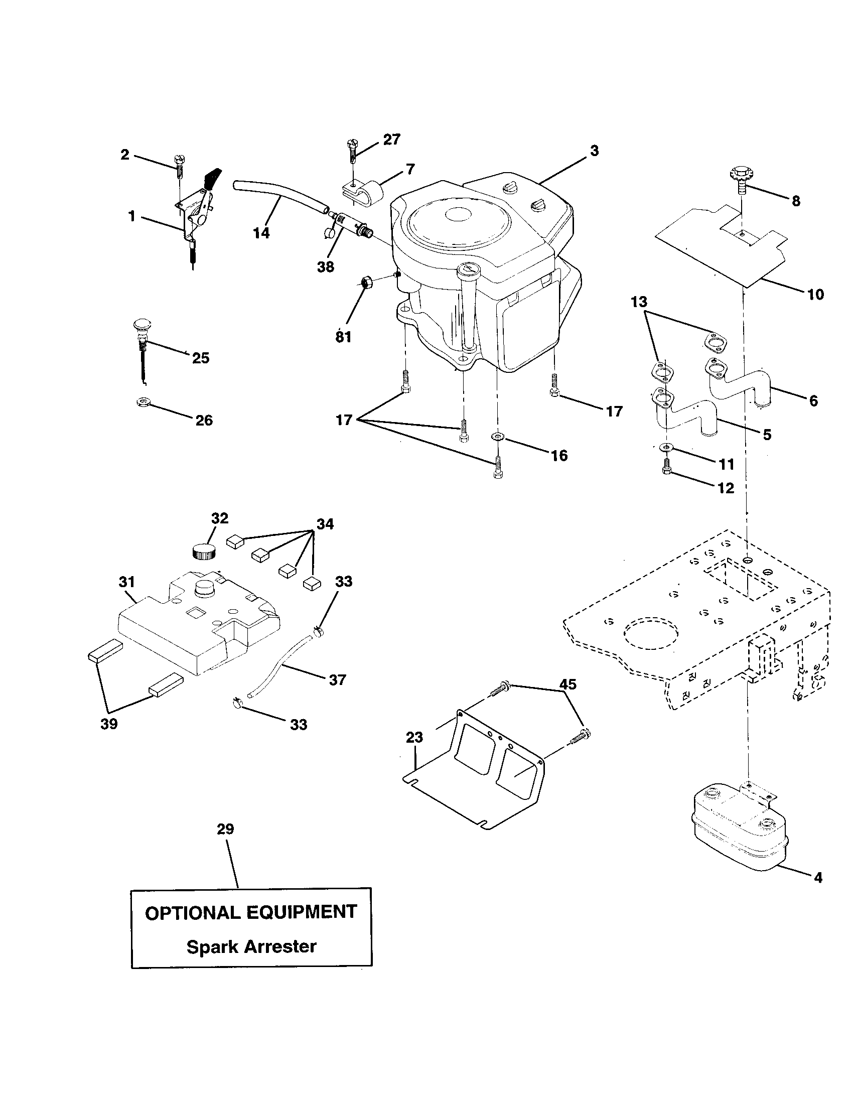 Craftsman 917253780 engine diagram