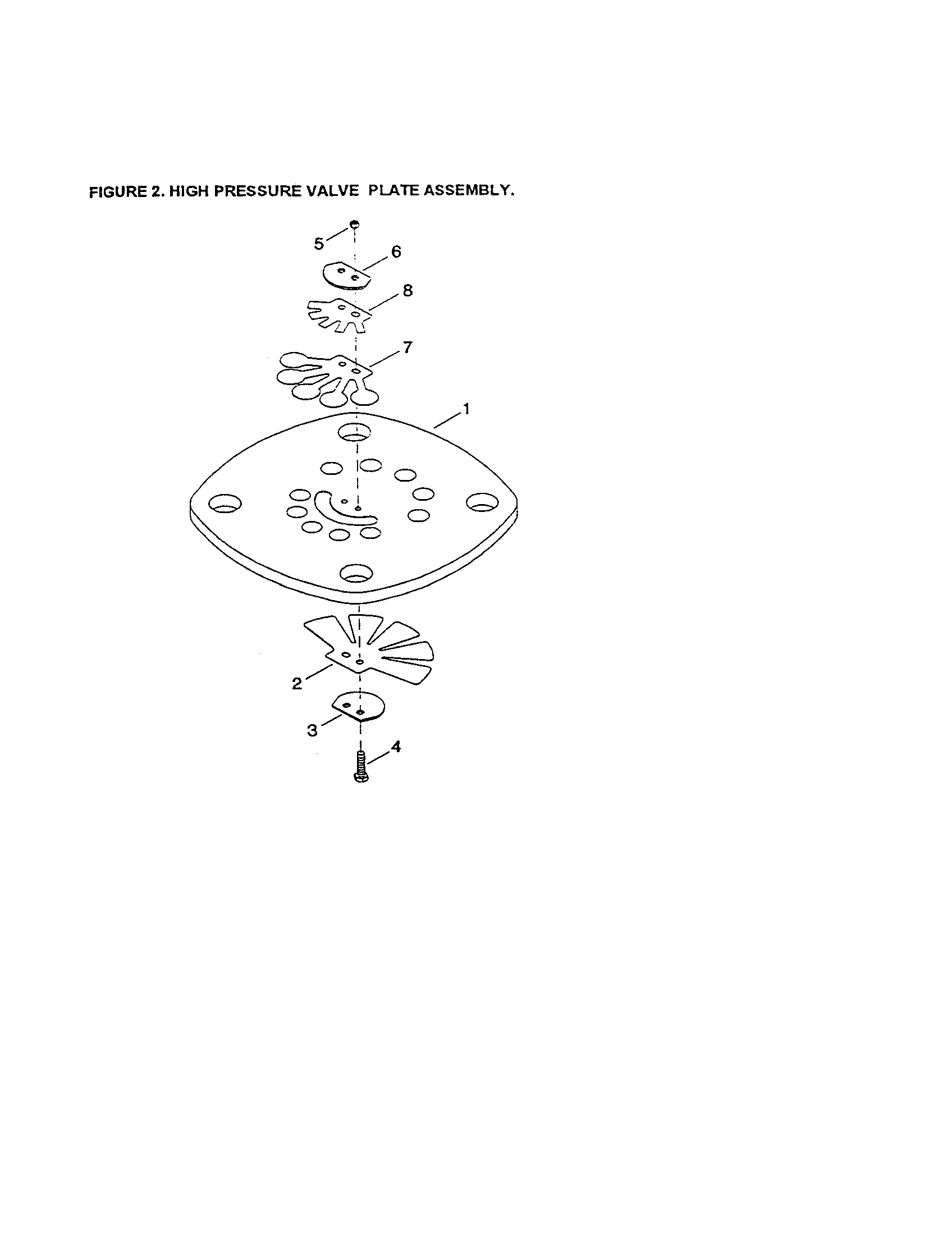 Ingersoll Rand 2340N3 high pressure valve plate diagram