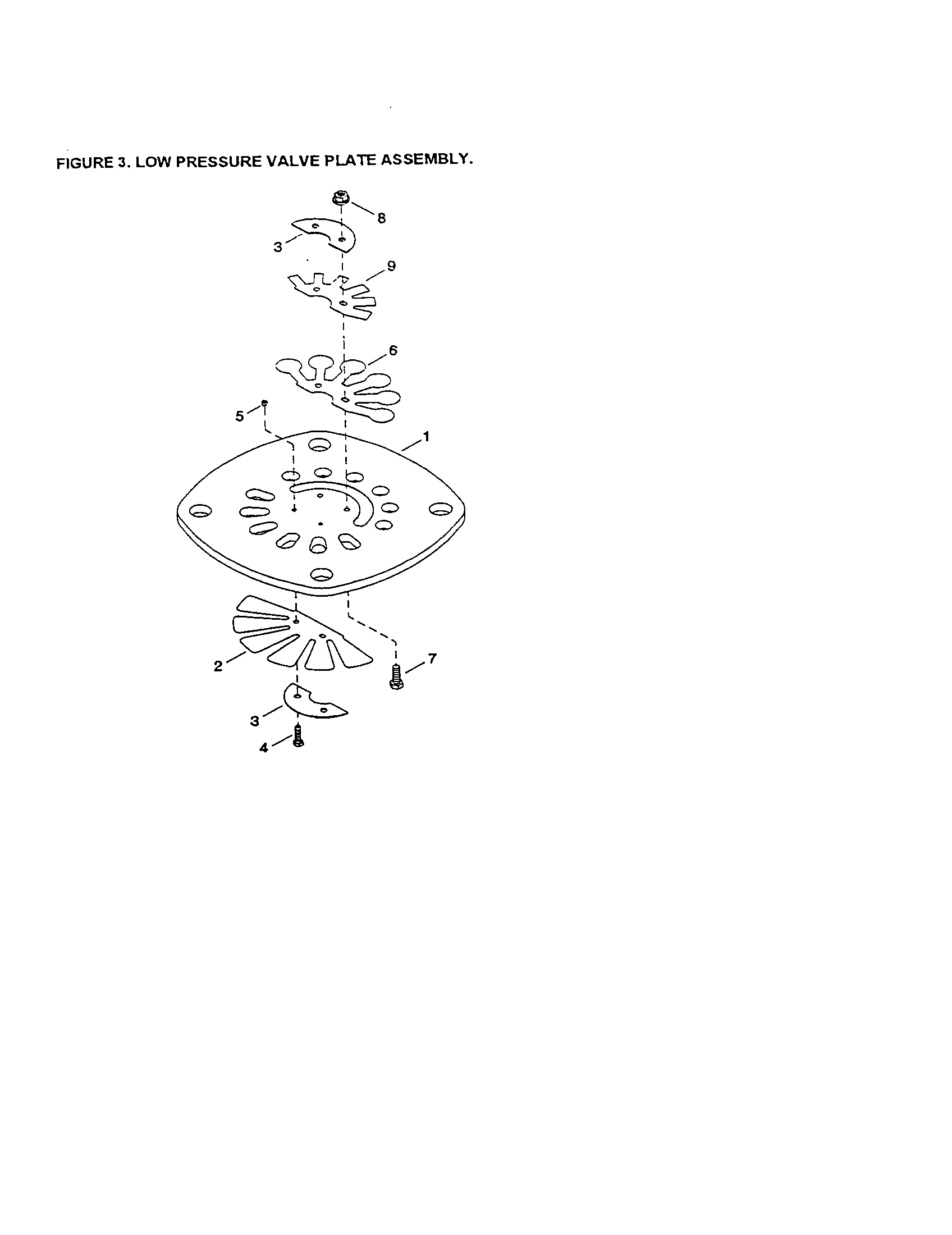 Ingersoll Rand 2340N3 low pressure valve plate diagram