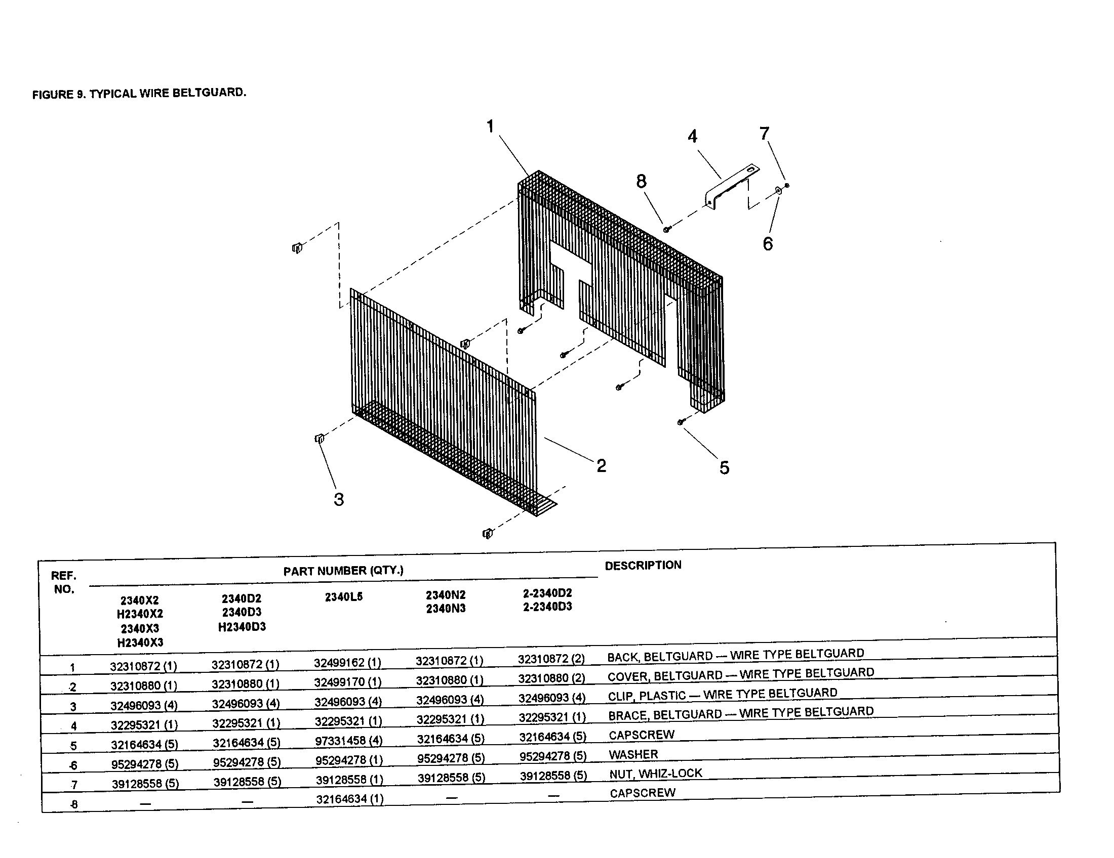 Ingersoll Rand 2340N3 wire beltguard diagram