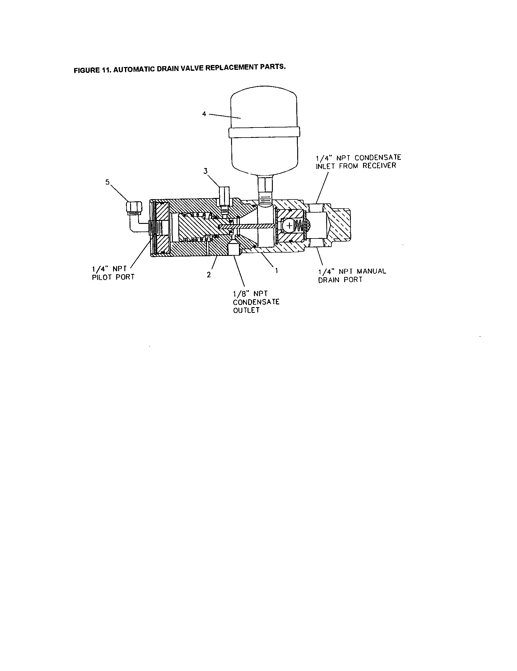 Ingersoll Rand 2340N3 automatic drain valve diagram