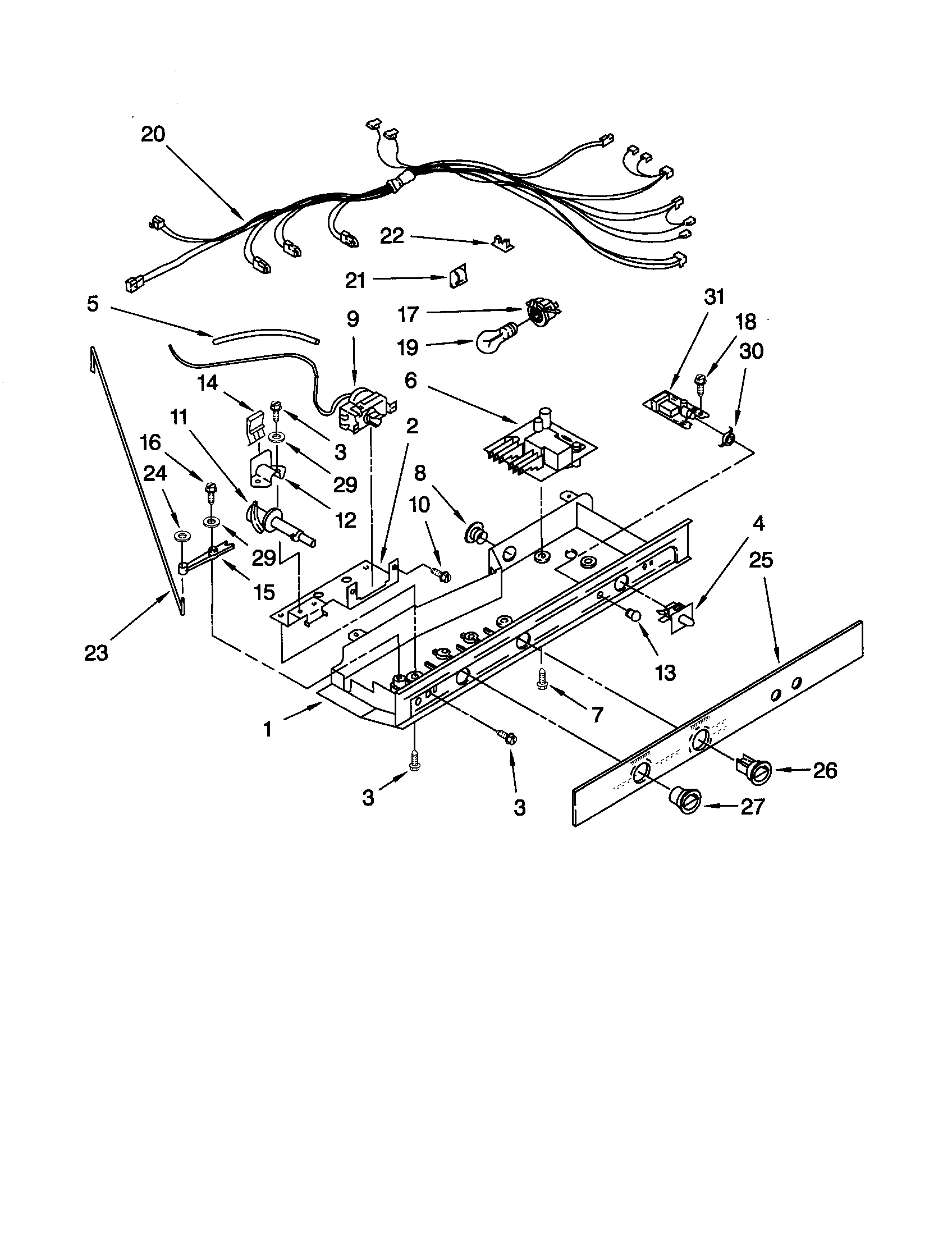 Kenmore 10652542101 control diagram