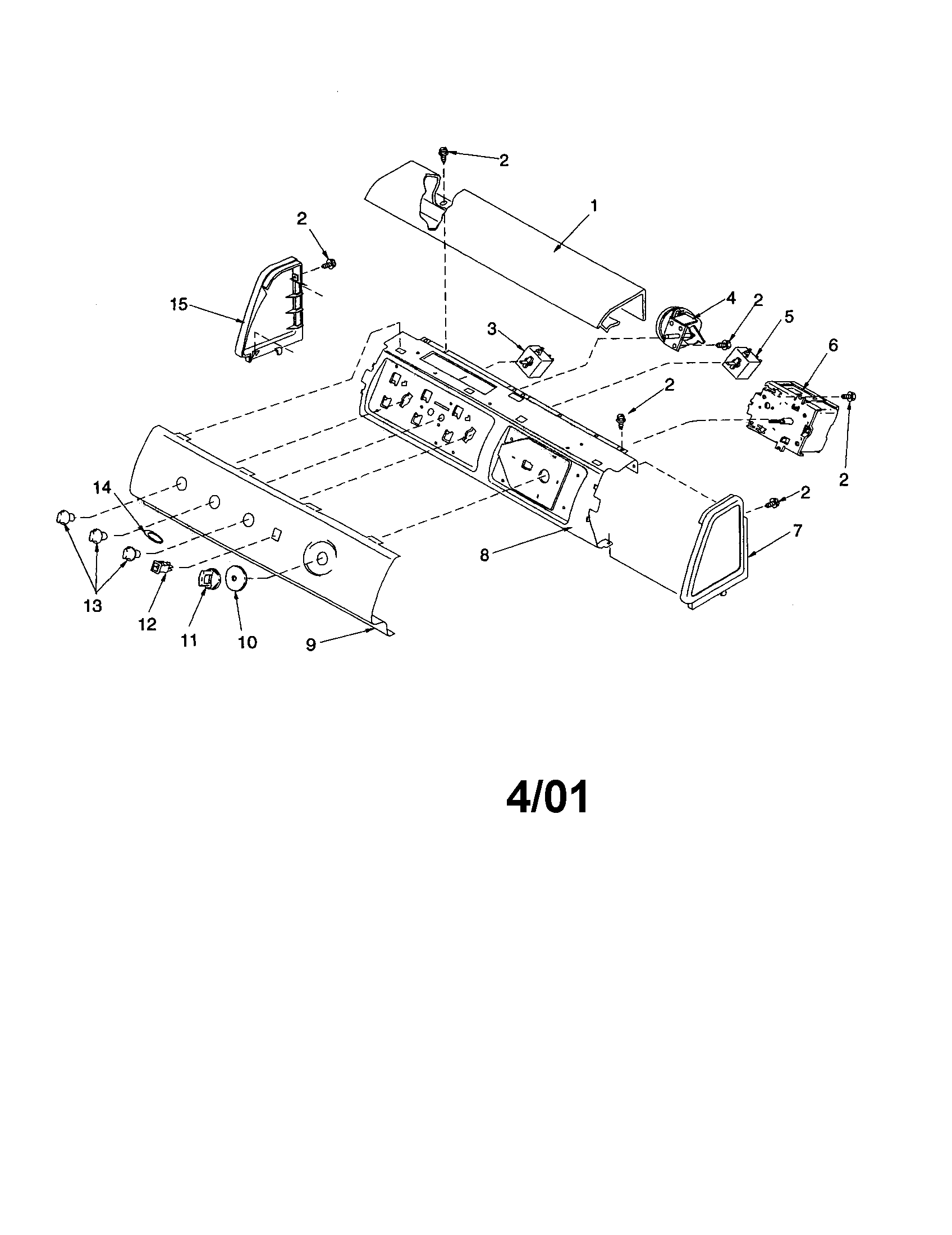 Amana ALW780QMW-PALW780QMW control panel diagram